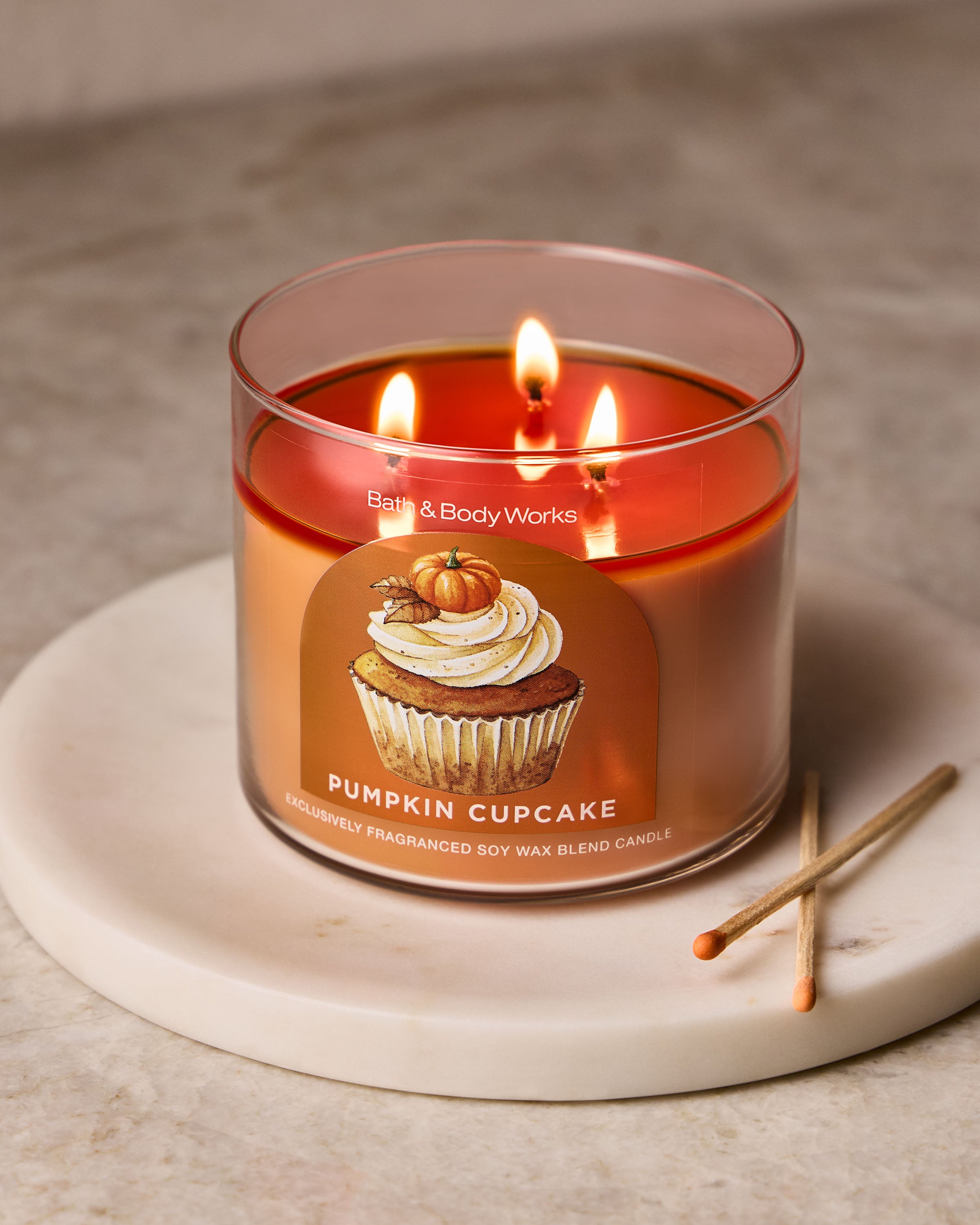 Chandelle à 3 mèches Pumpkin Cupcake