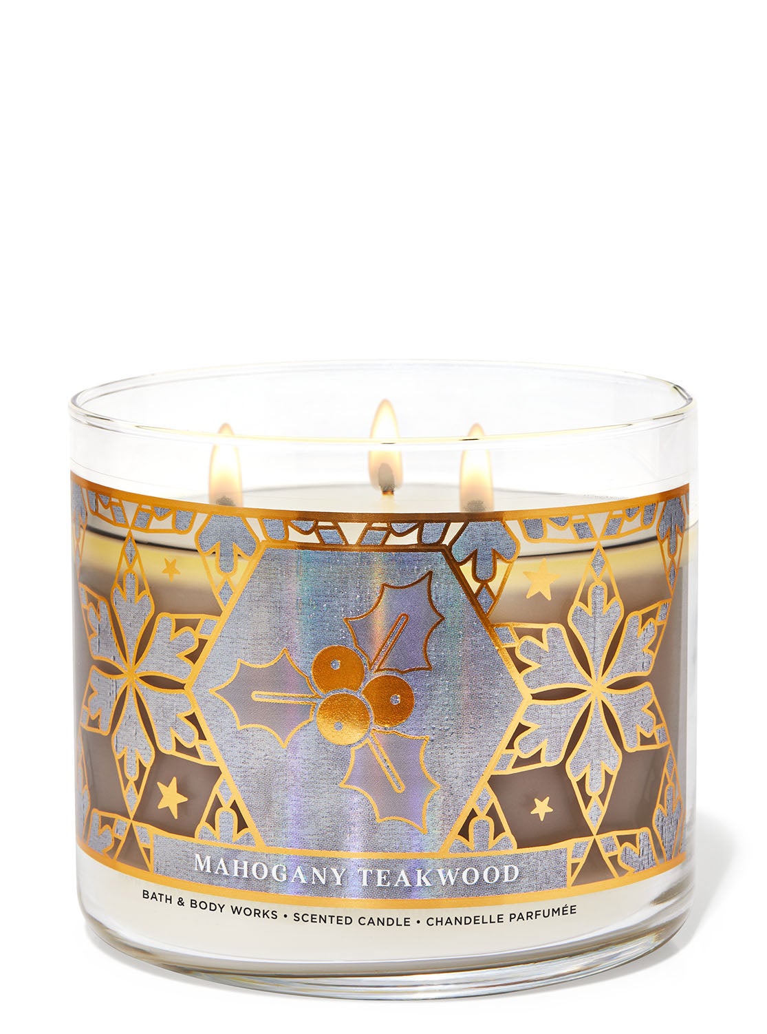 Mahogany Teakwood 3Wick Candle Bath and Body Works