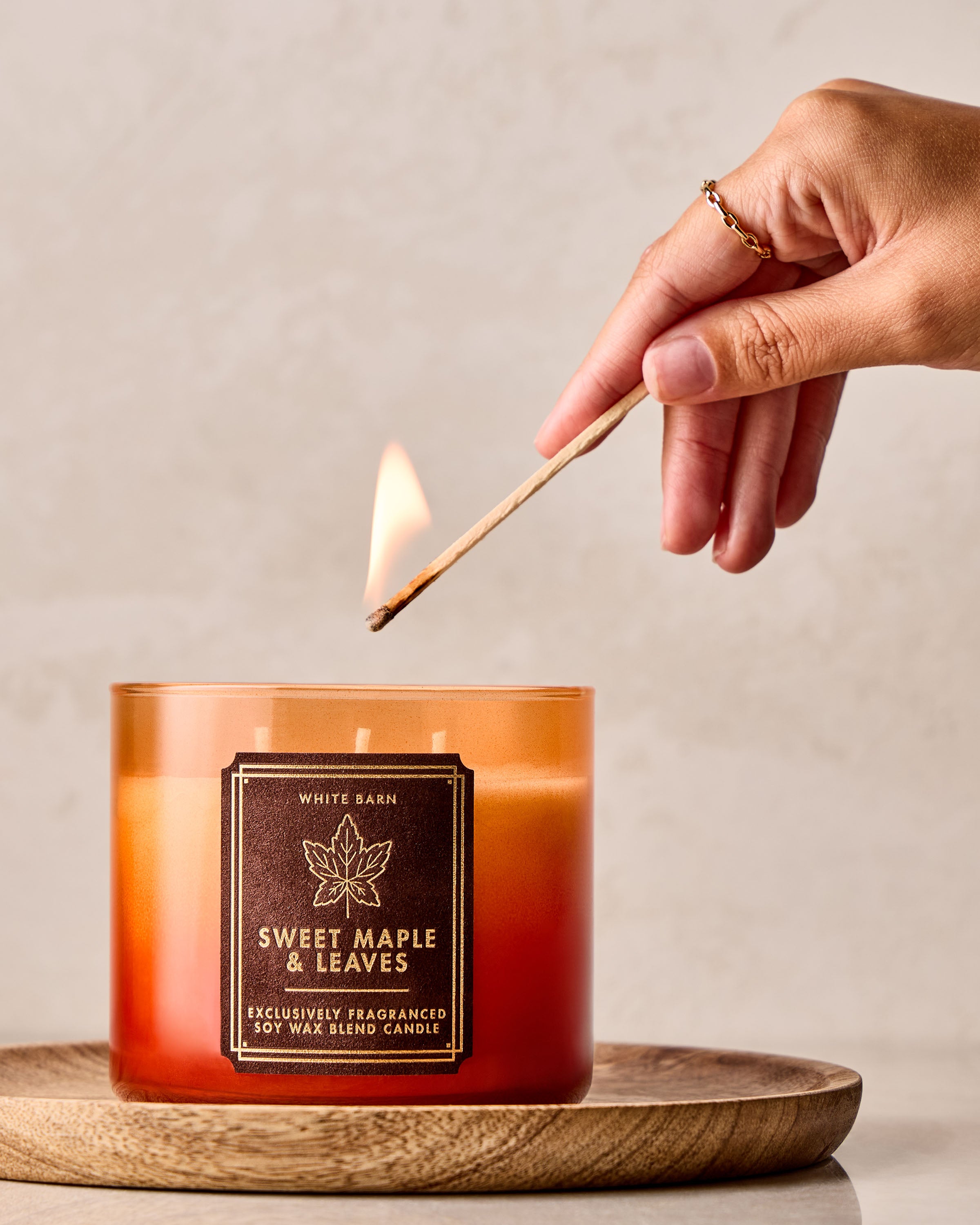 Sweet Maple & Leaves 3-Wick Candle
