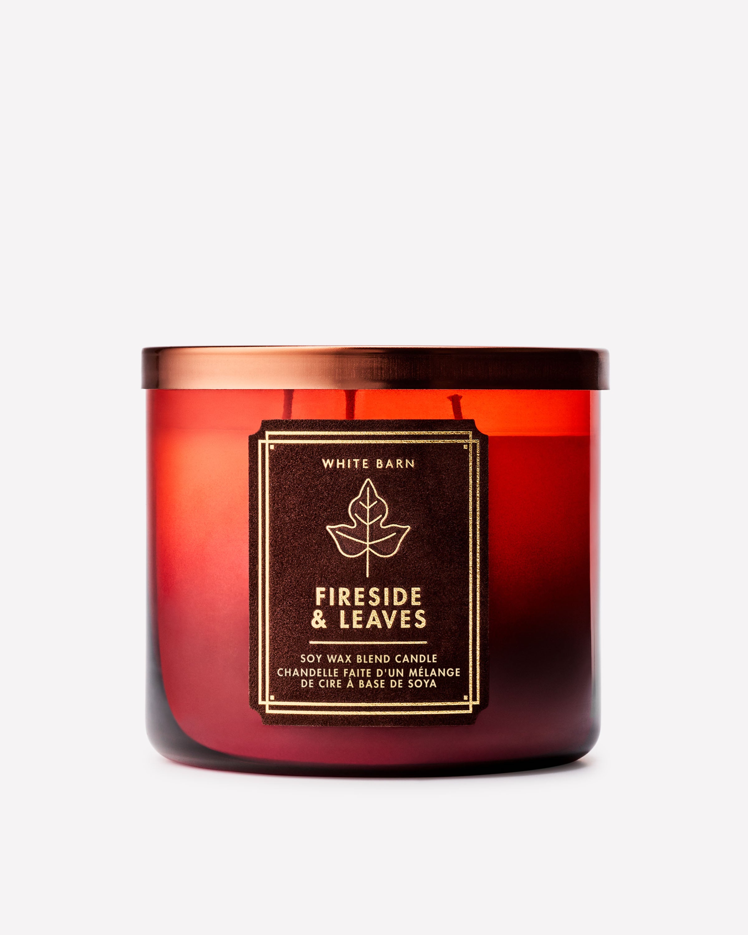 Fireside & Leaves 3-Wick Candle