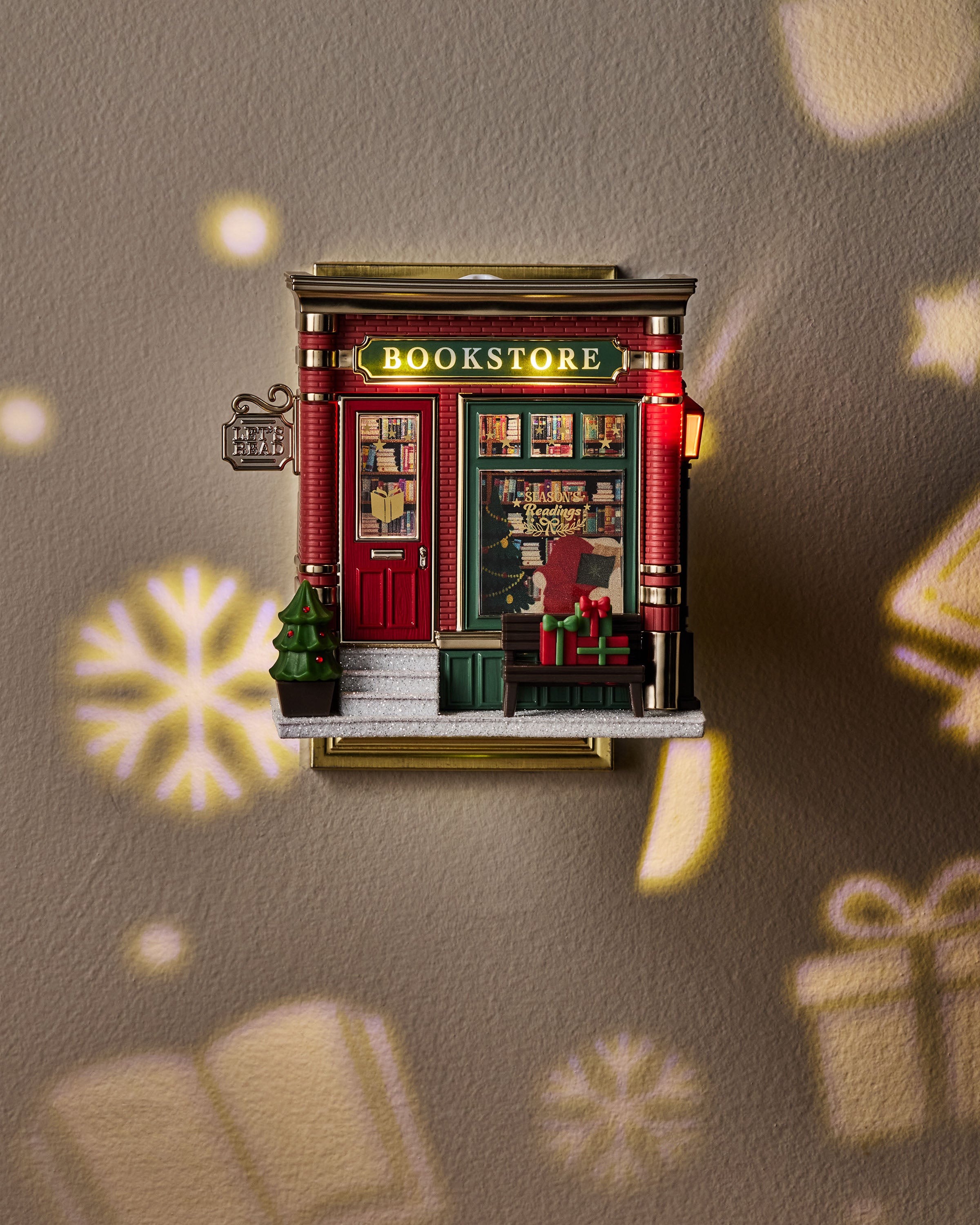 Holiday Bookstore Projector Nightlight Wallflowers Fragrance Plug