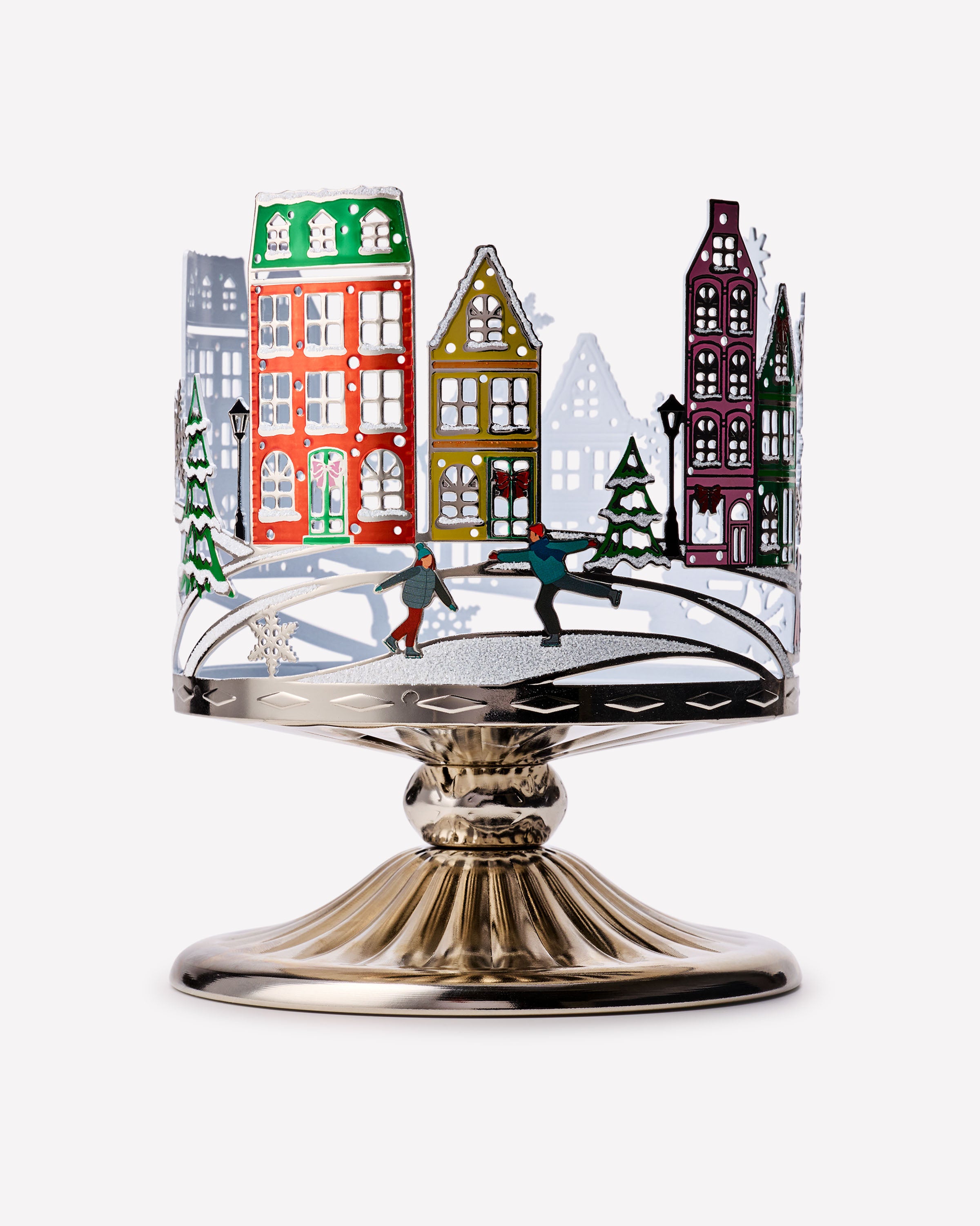 Ice Skating Season 3-Wick Candle Holder