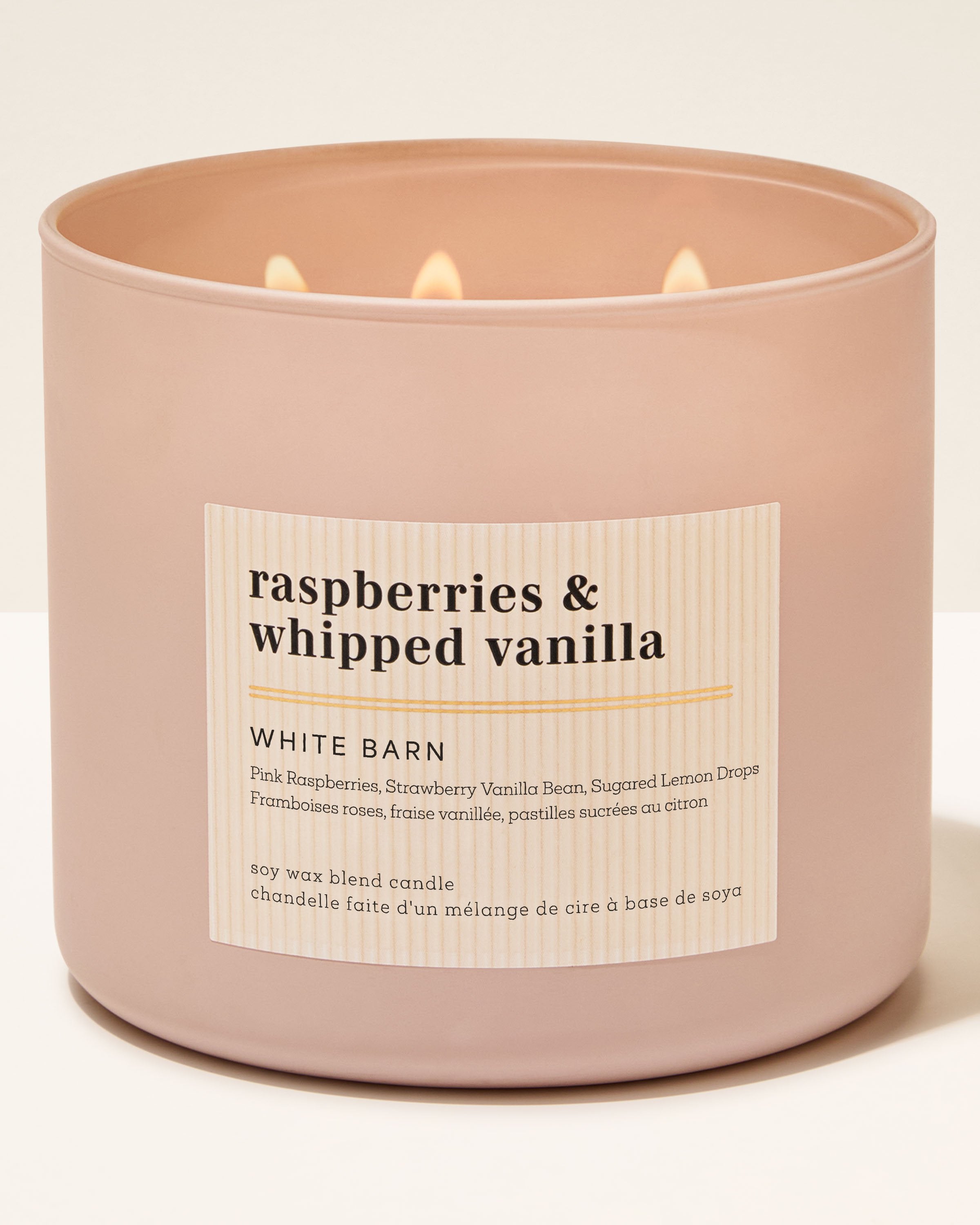 Raspberries & Whipped Vanilla 3-Wick Candle