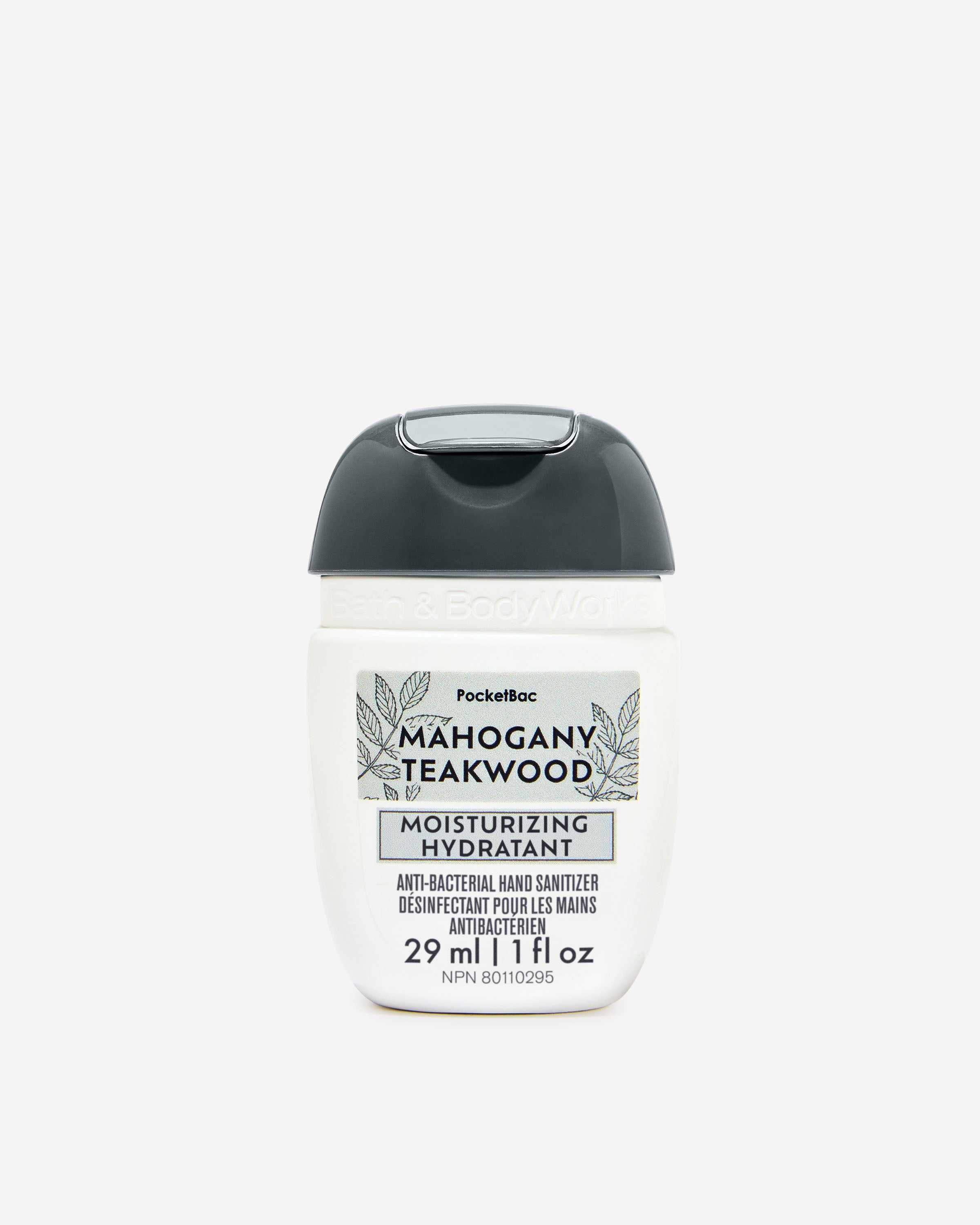 Désinfectant hydratant pour les mains PocketBac Mahogany Teakwood