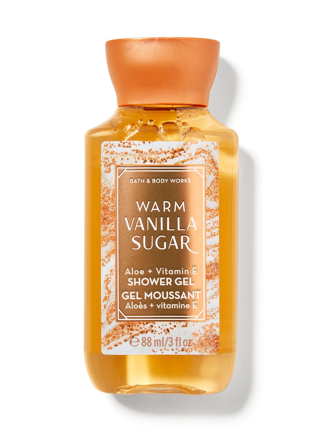 Warm Vanilla Sugar Travel Size Shower Gel Bath and Body Works