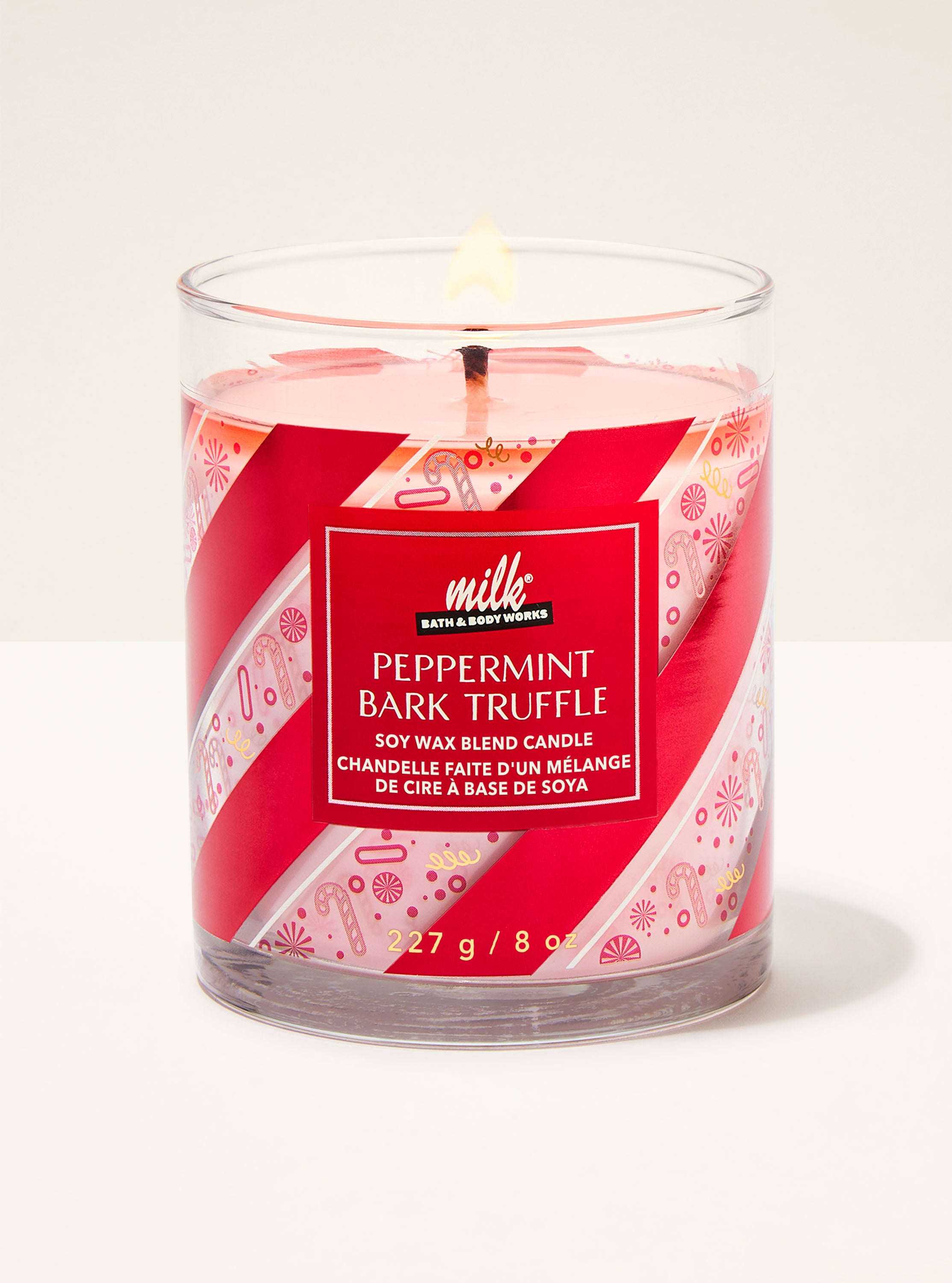 Peppermint Bark Truffle Single Wick Candle