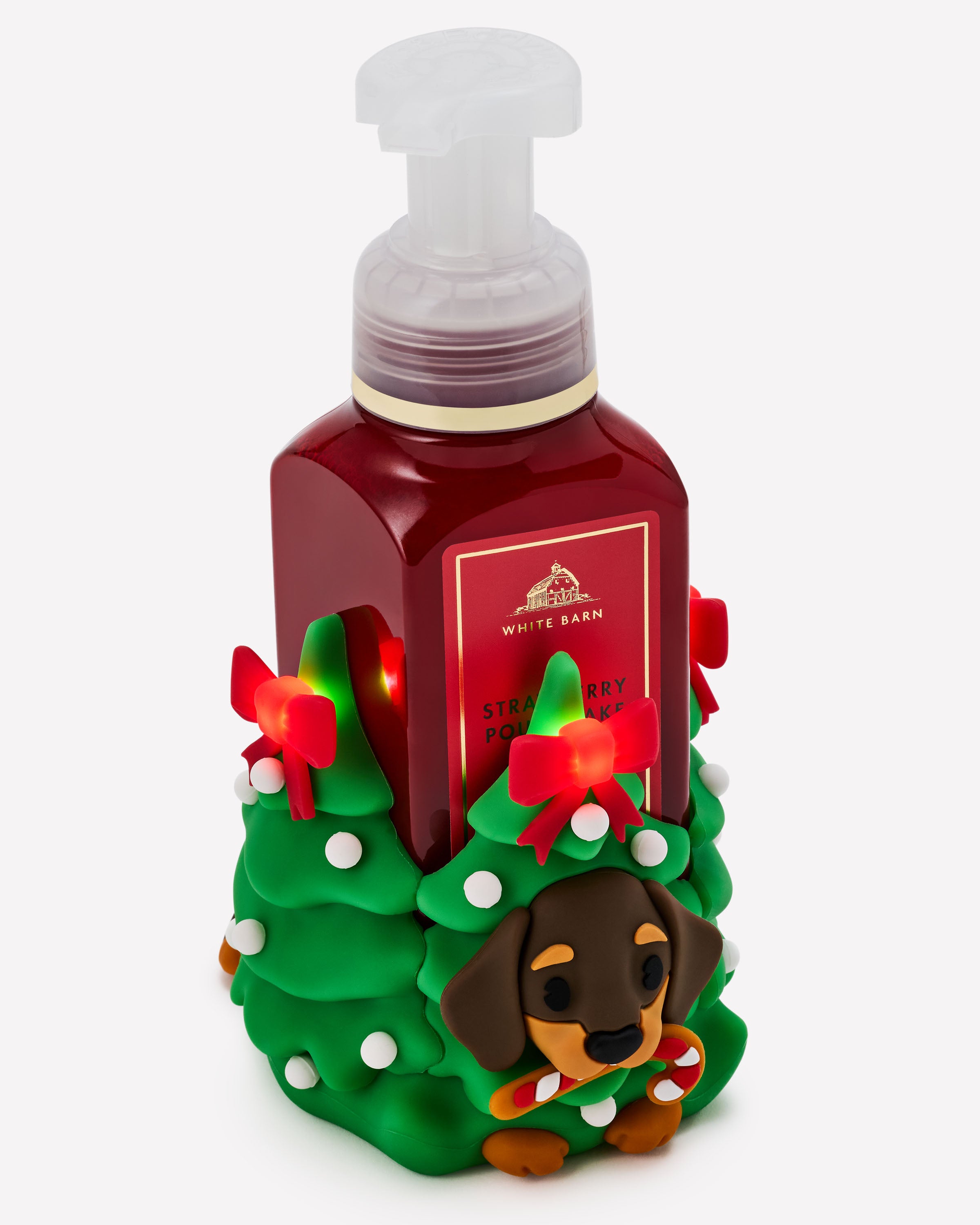 Light-Up Festive Dog Soap Holder