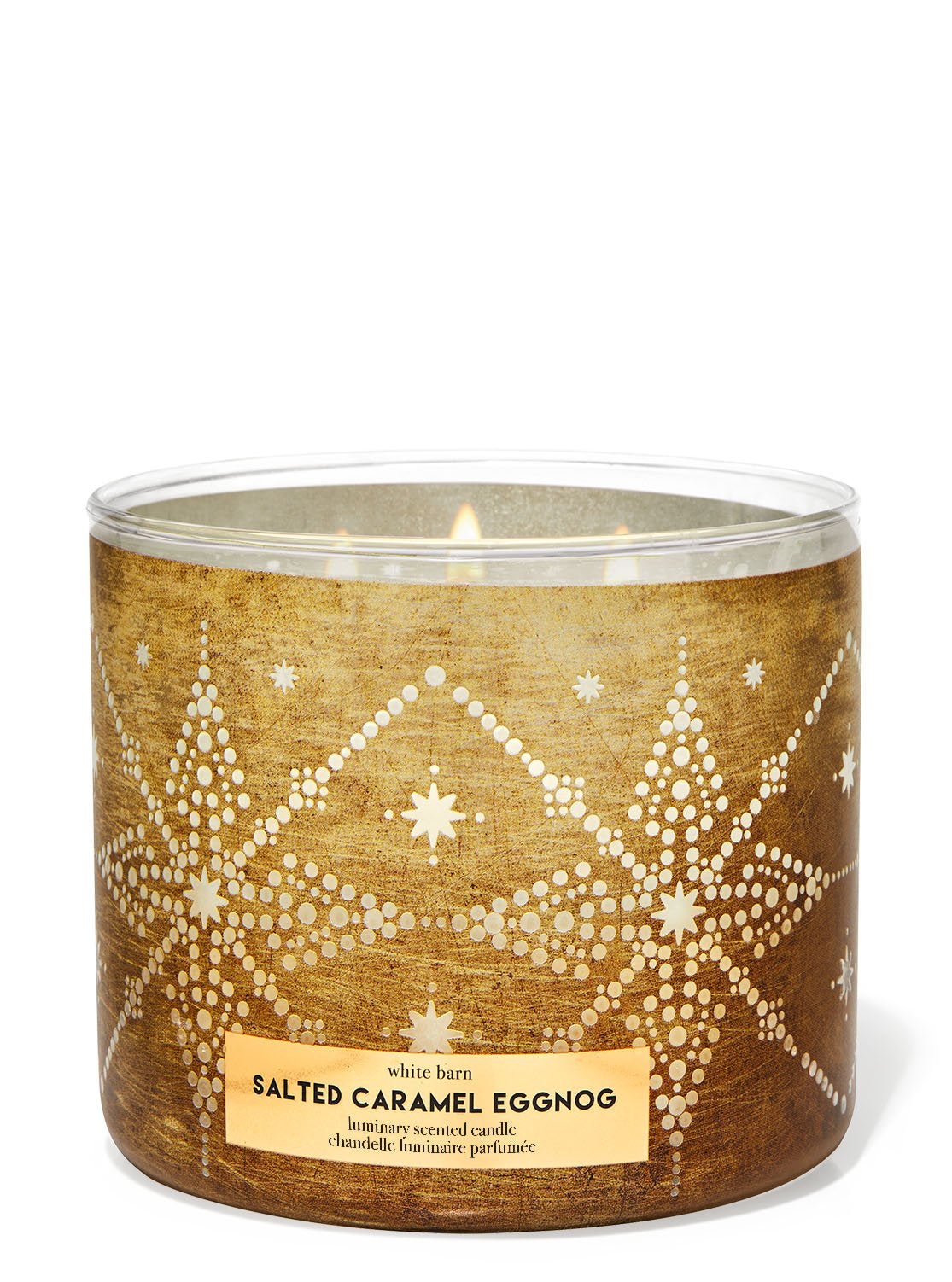 Salted Caramel Eggnog 3Wick Candle Bath and Body Works