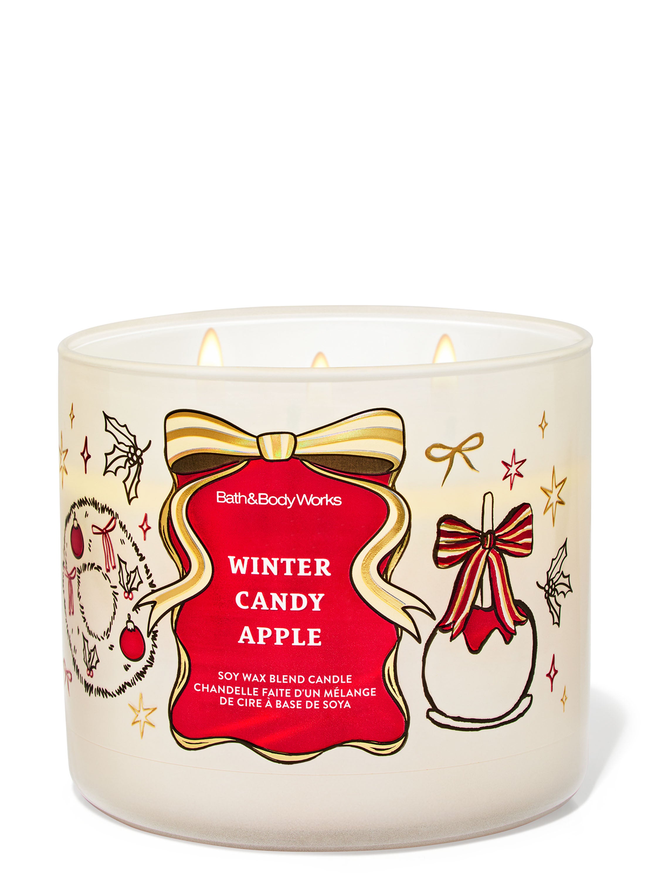 Winter Candy Apple 3-Wick Candle
