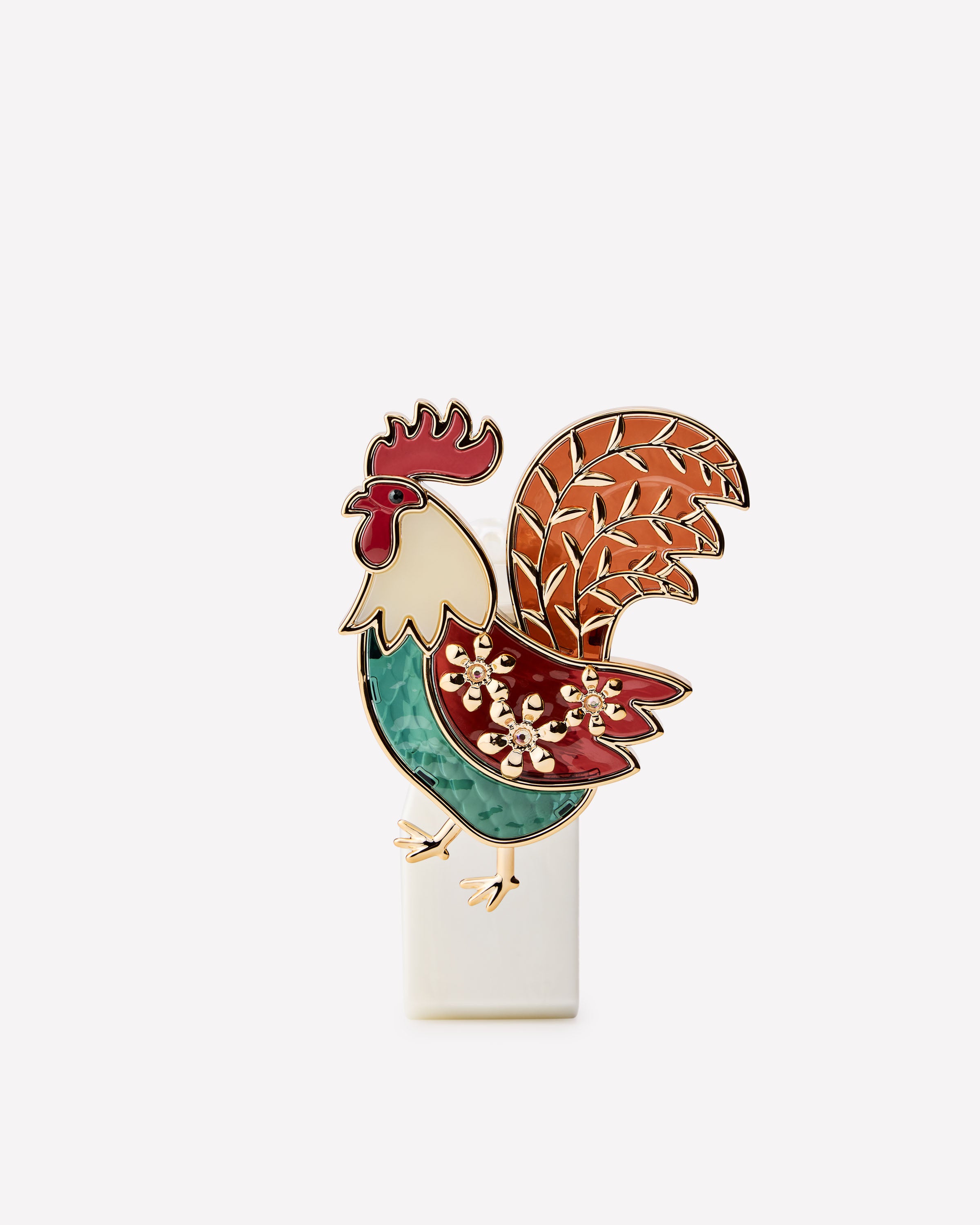 Diffuseur de fragrance Wallflowers Veilleuse coq en vitrail