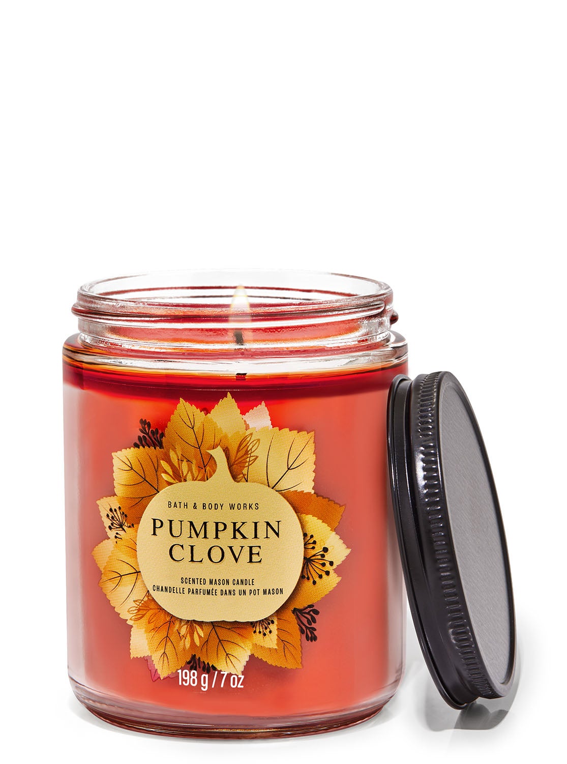 Pumpkin Clove Mason Single Wick Candle Bath and Body Works