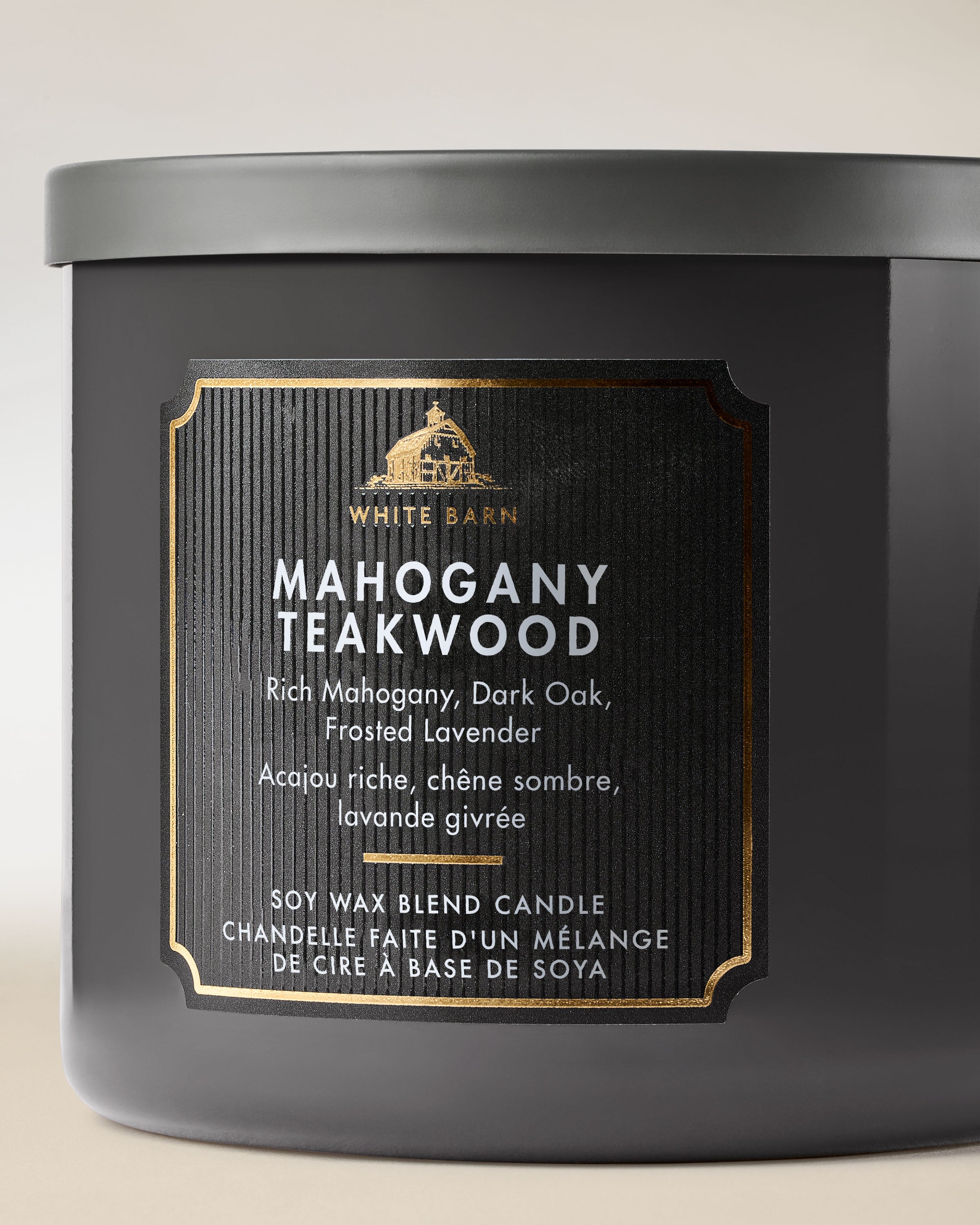 Mahogany Teakwood 3-Wick Candle