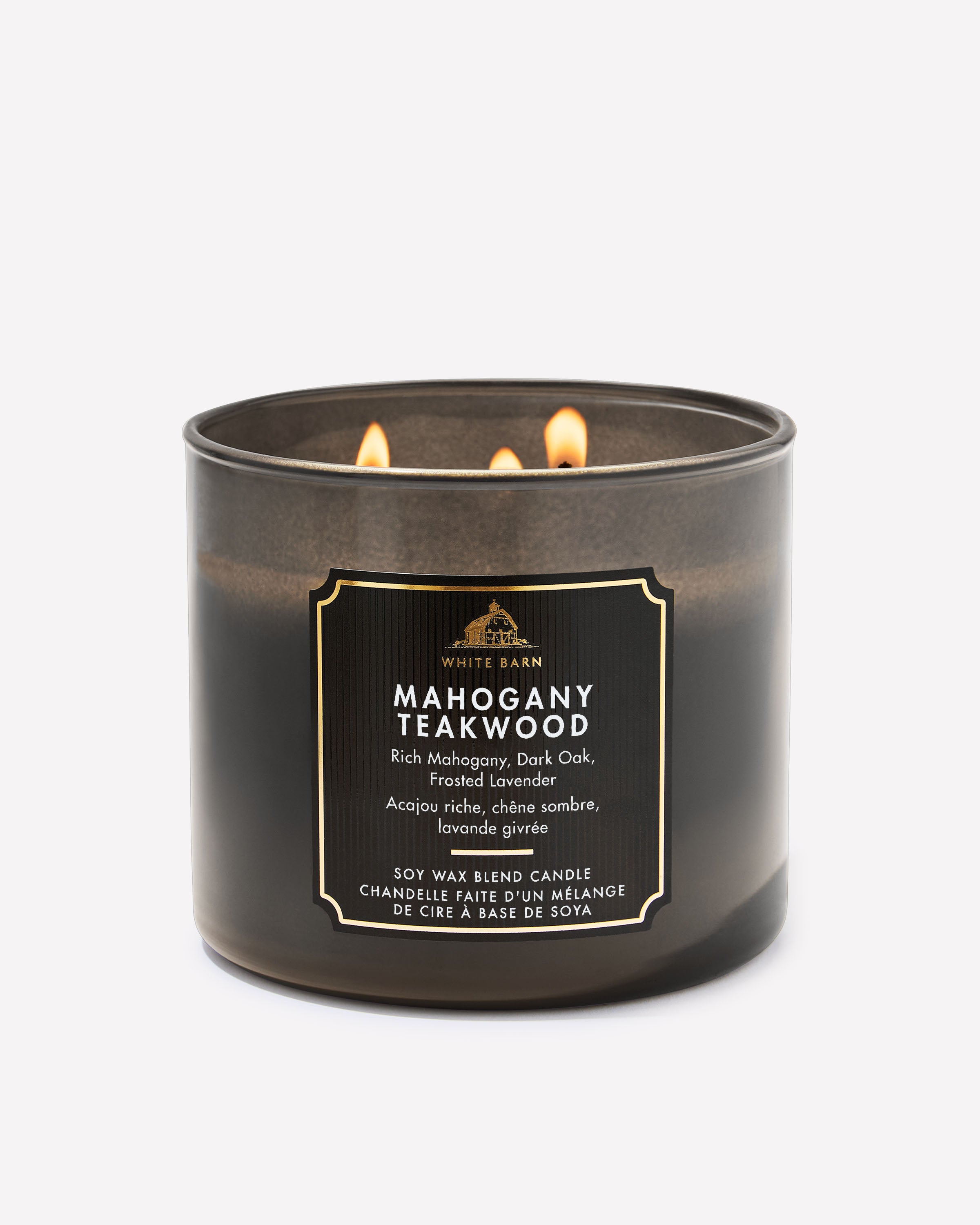 Chandelle à 3 mèches Mahogany Teakwood