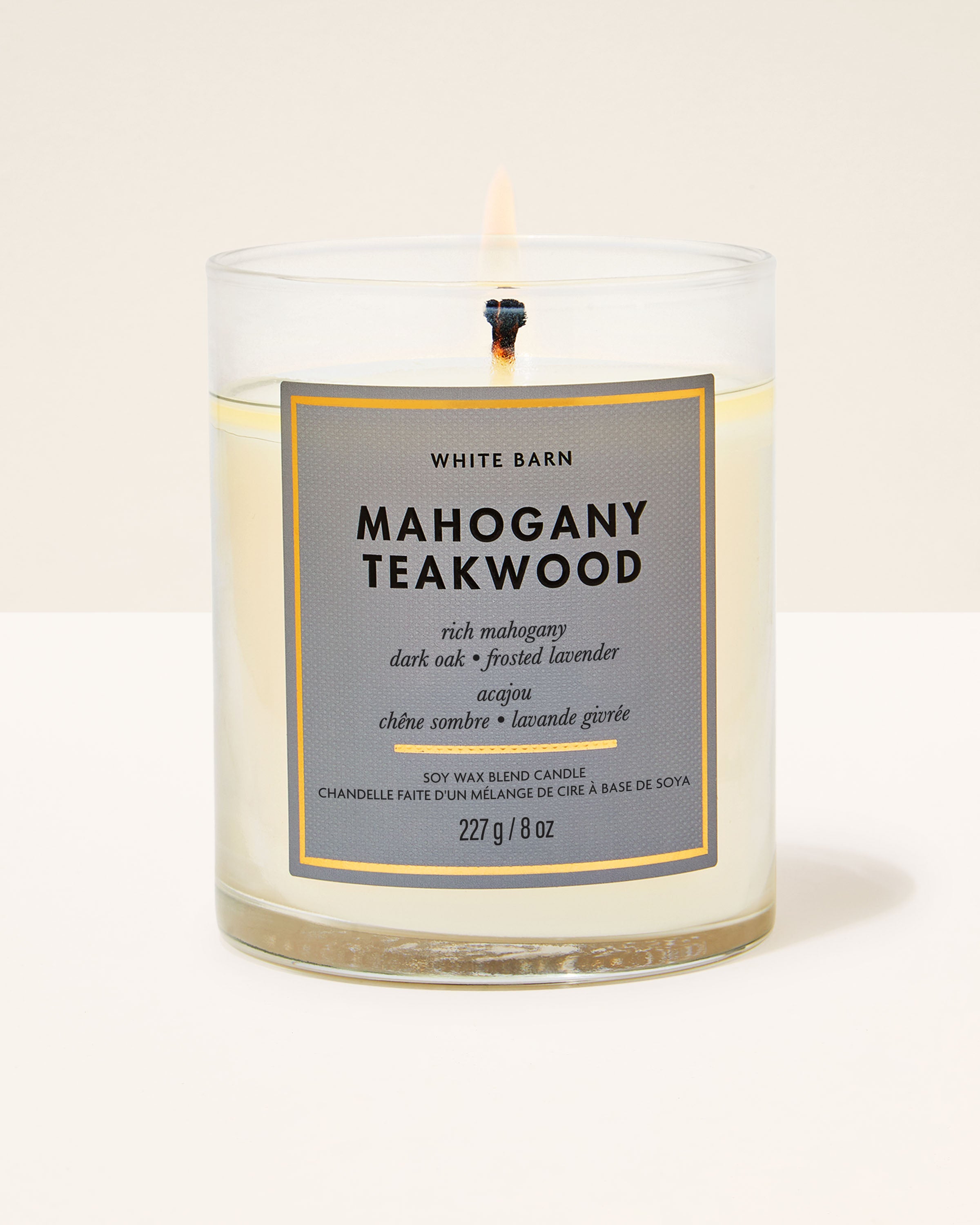 Mahogany Teakwood Single Wick Candle