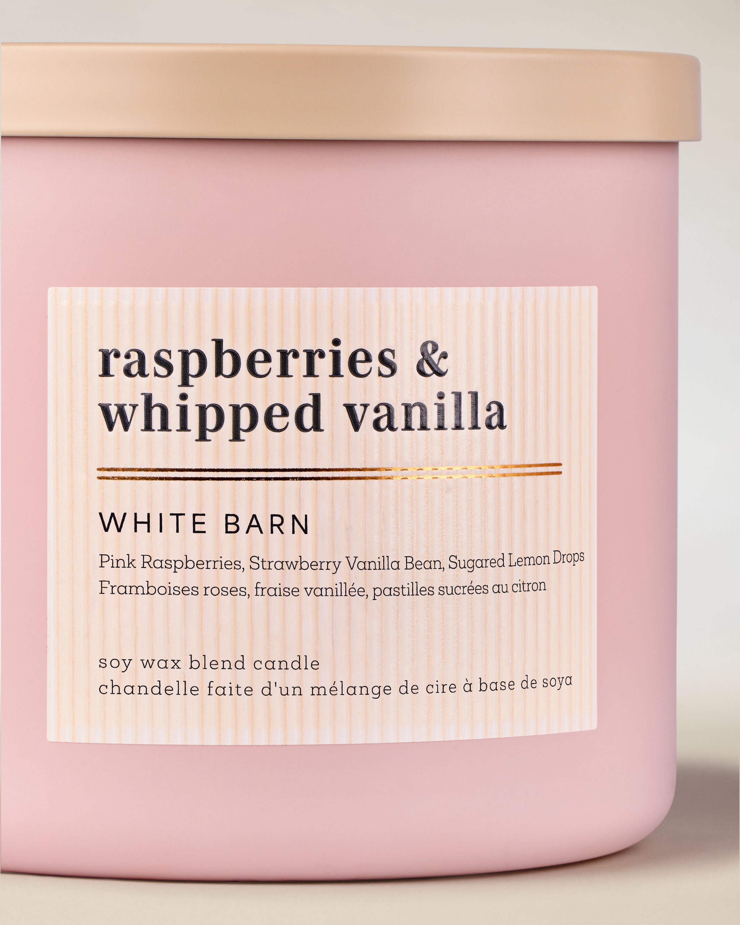 Raspberries & Whipped Vanilla 3-Wick Candle