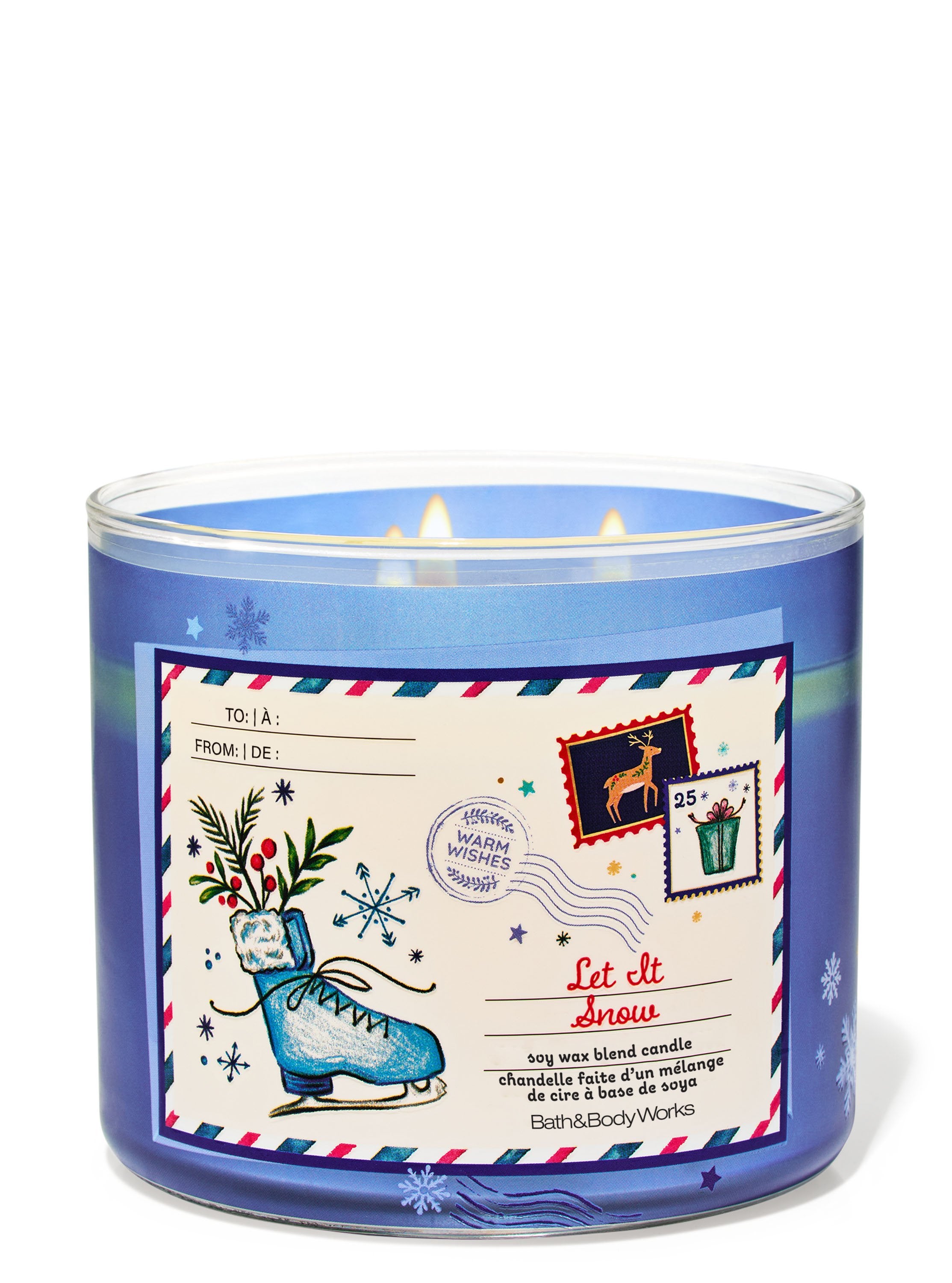 Let It Snow 3-Wick Candle
