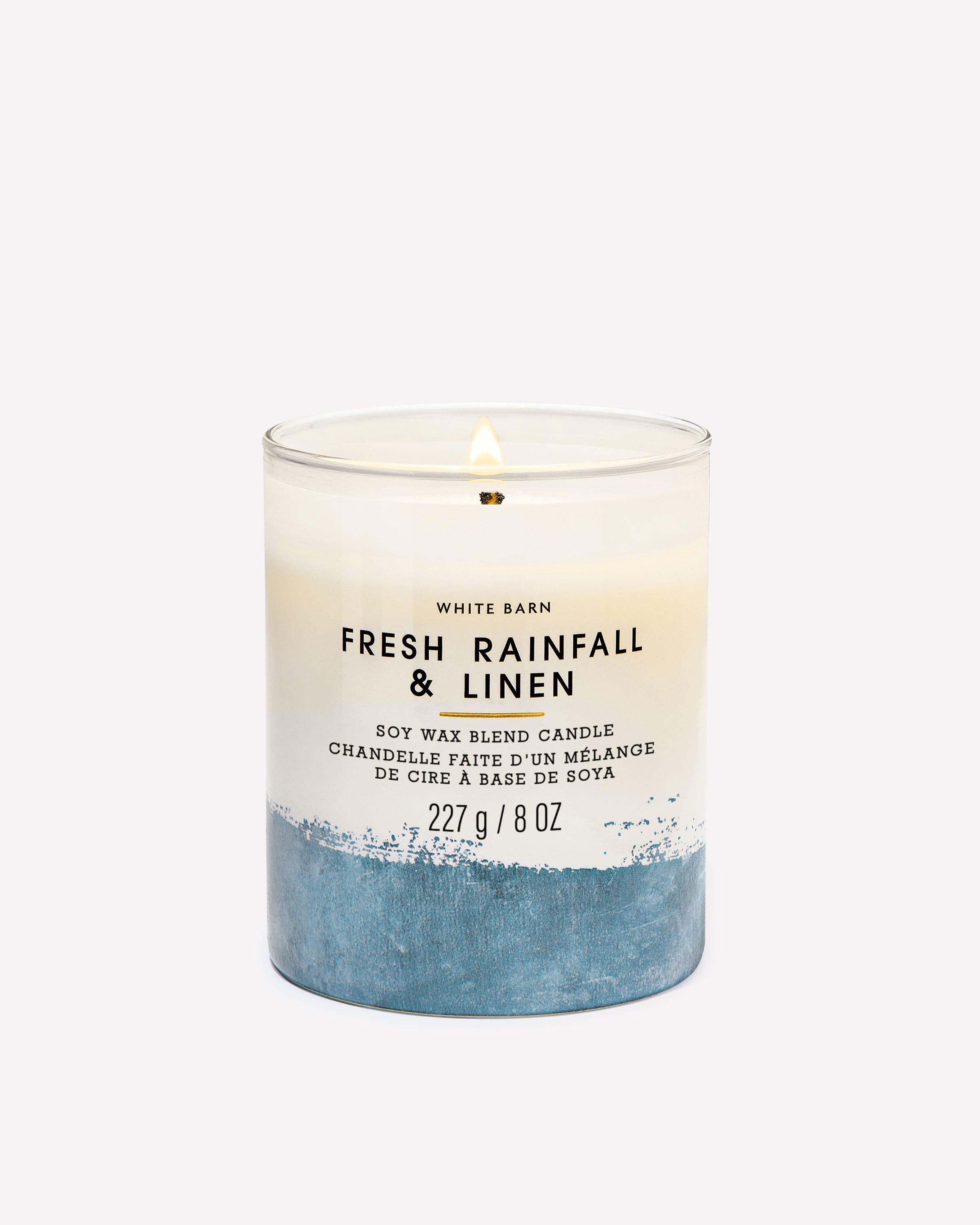 Fresh Rainfall & Linen Single Wick Candle