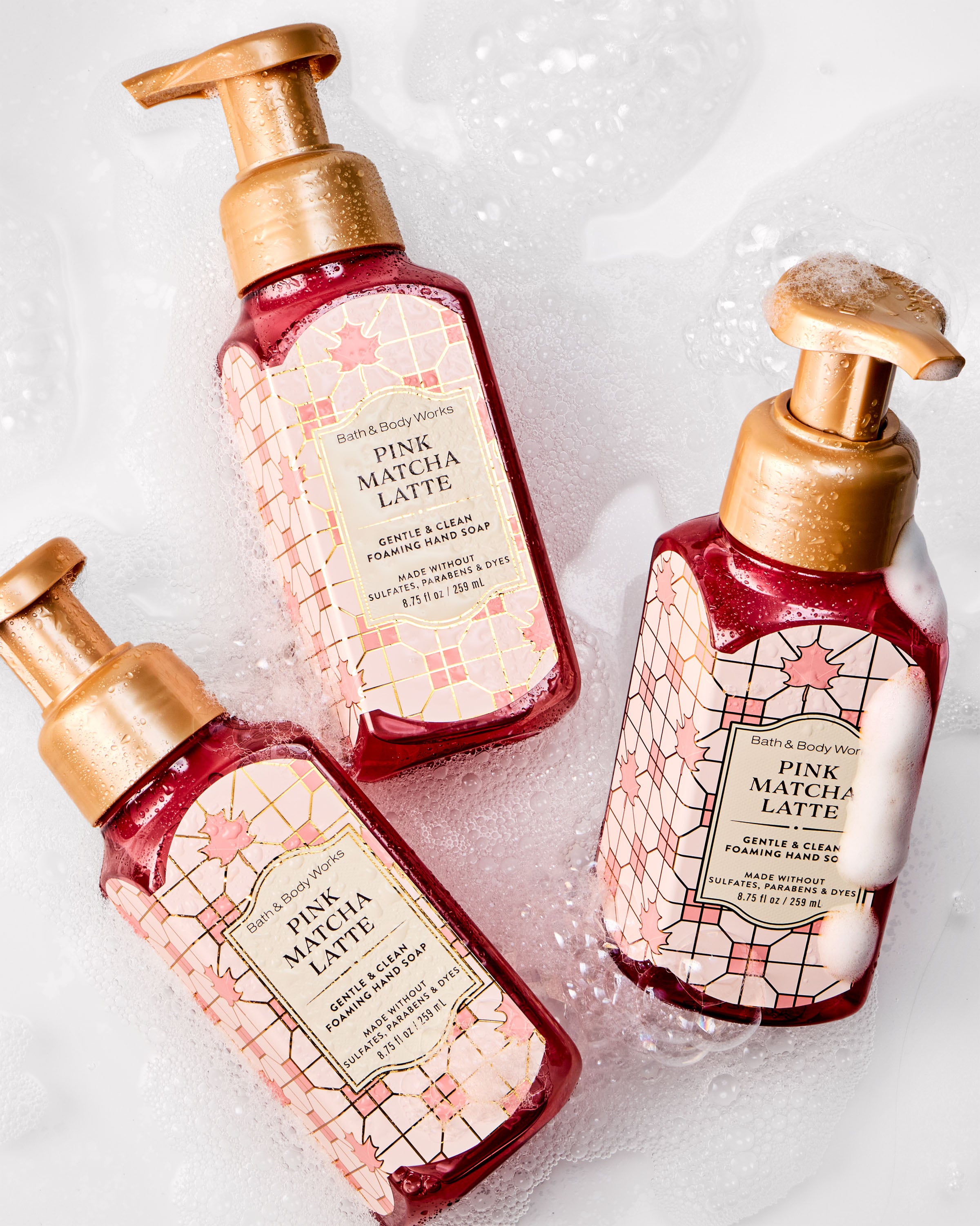 Pink Matcha Latte Gentle & Clean Foaming Hand Soap