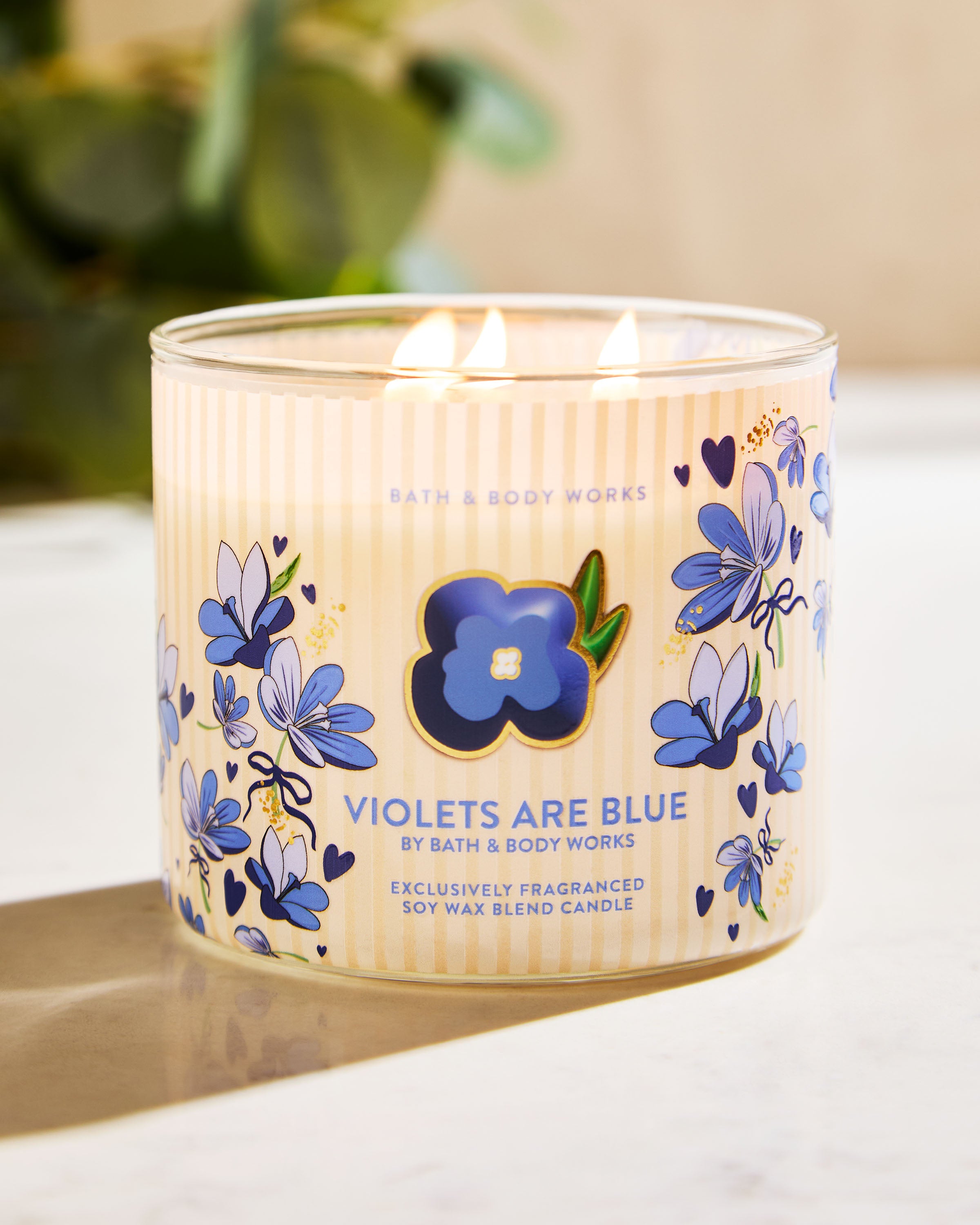 Violets Are Blue 3-Wick Candle