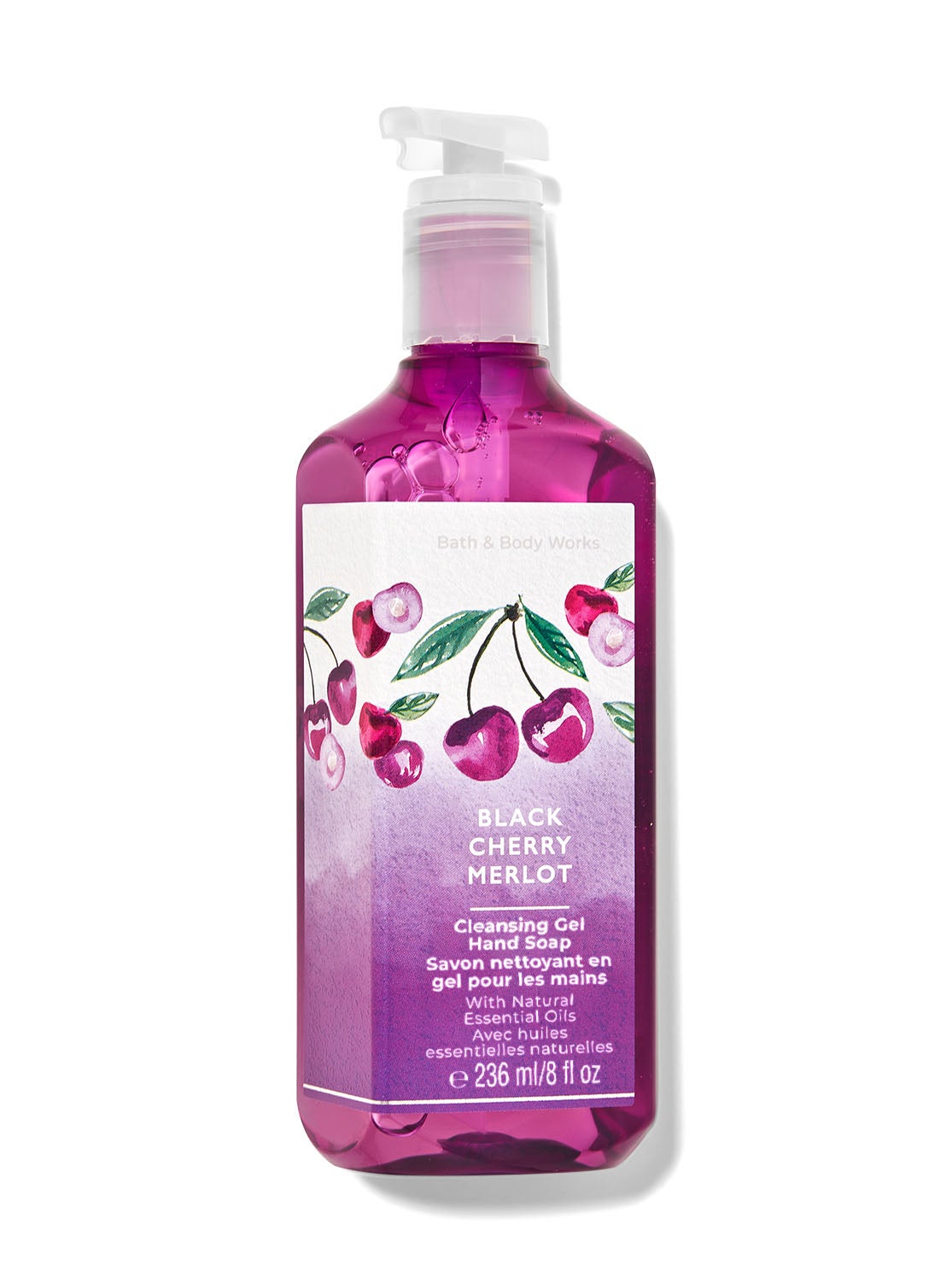 Black Cherry Merlot Cleansing Gel Hand Soap Bath and Body Works