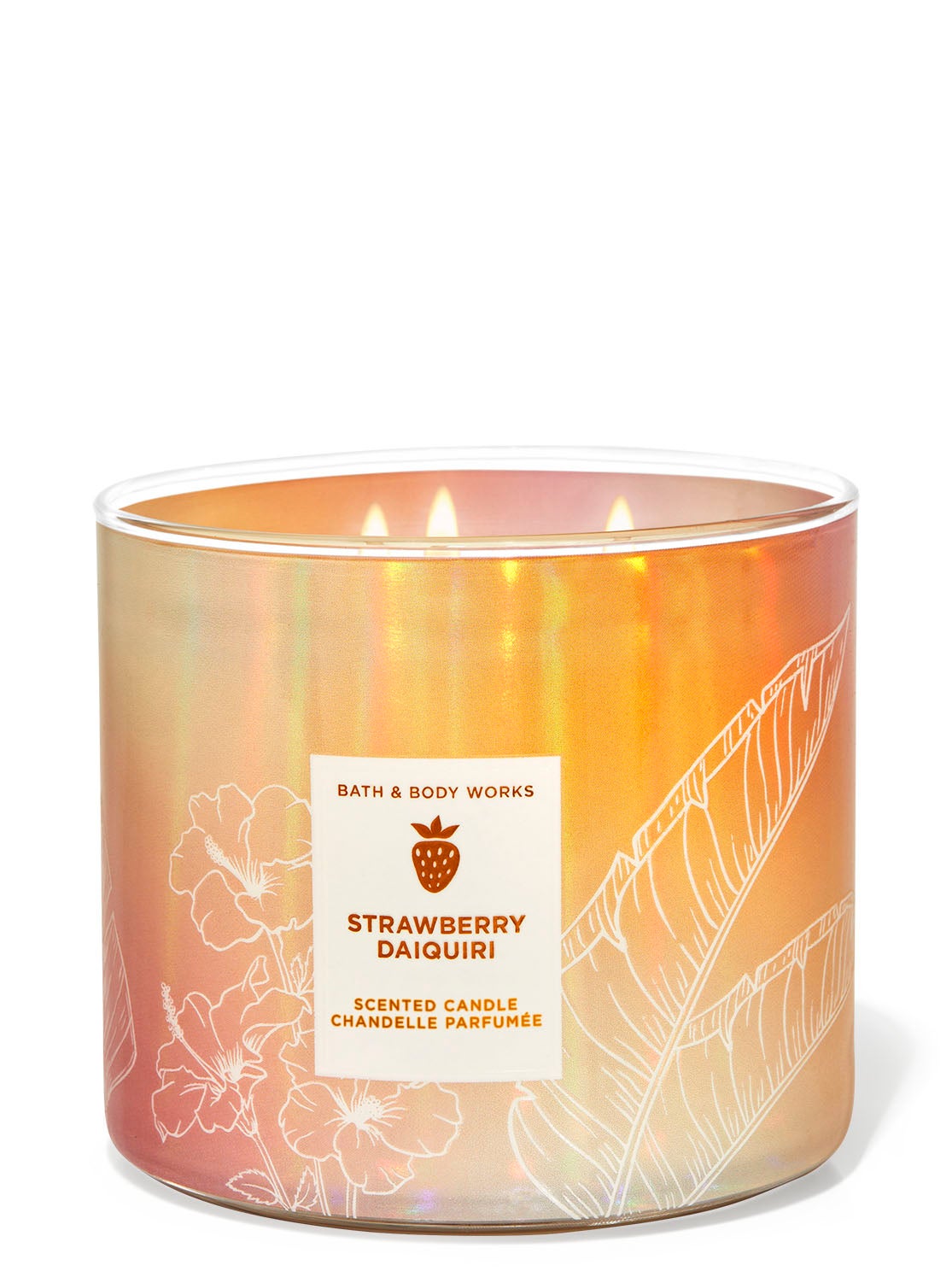 Strawberry Daiquiri 3Wick Candle Bath and Body Works