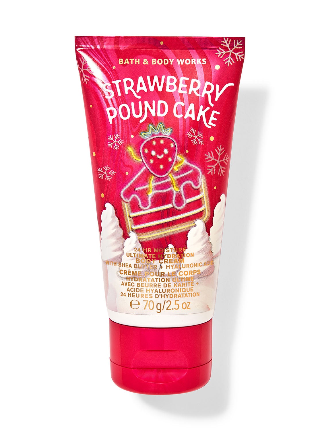 Strawberry Pound Cake Travel Size Ultimate Hydration Body Cream Bath