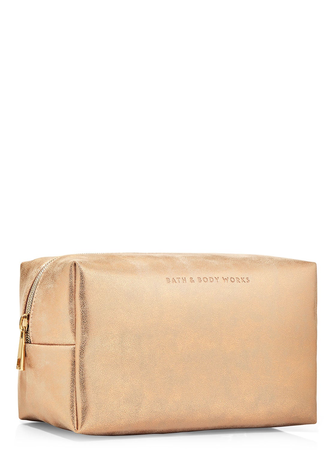 Gold Glitter Cosmetic Bag Bath and Body Works