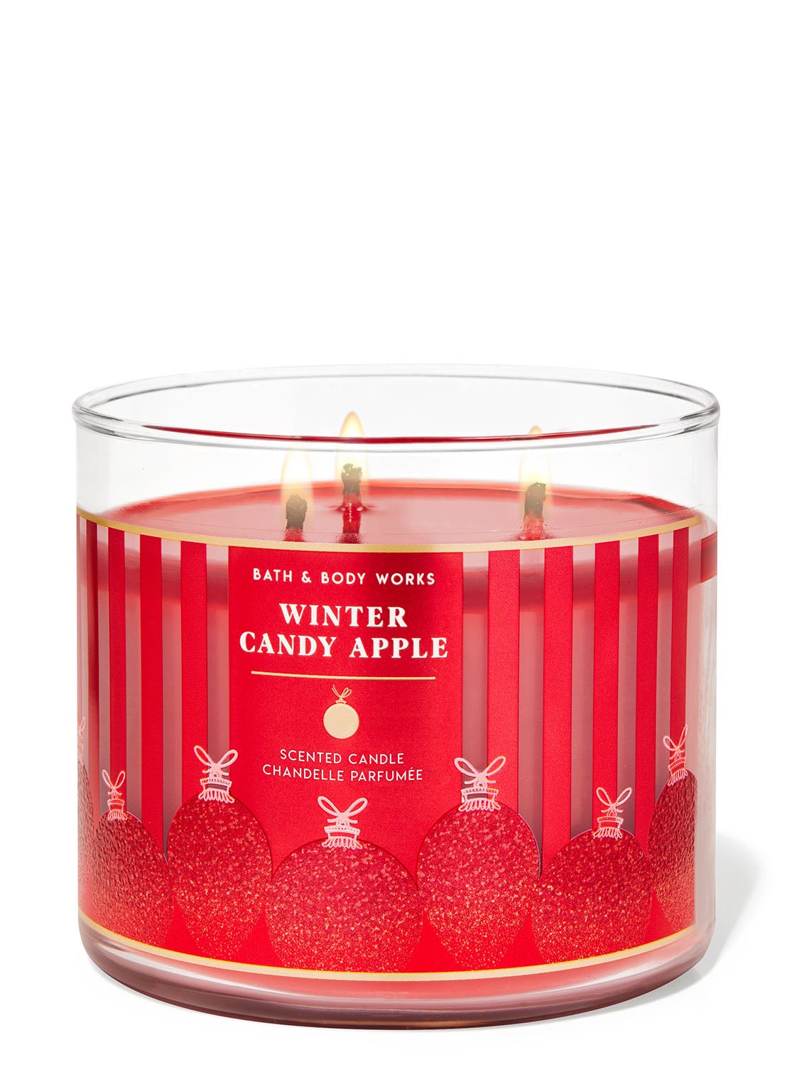 Winter Candy Apple 3Wick Candle Bath and Body Works