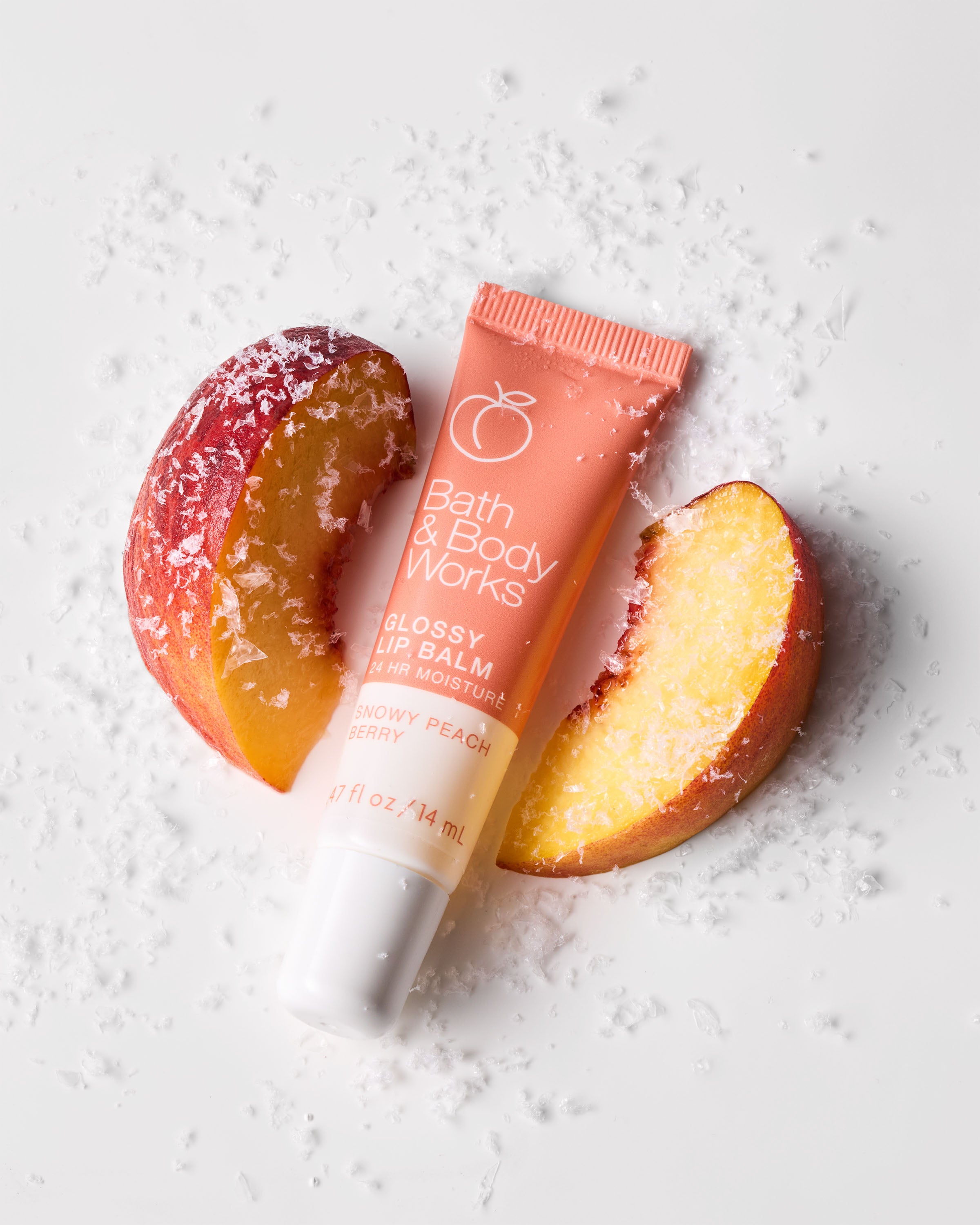 Snowy Peach Berry Lip Balm