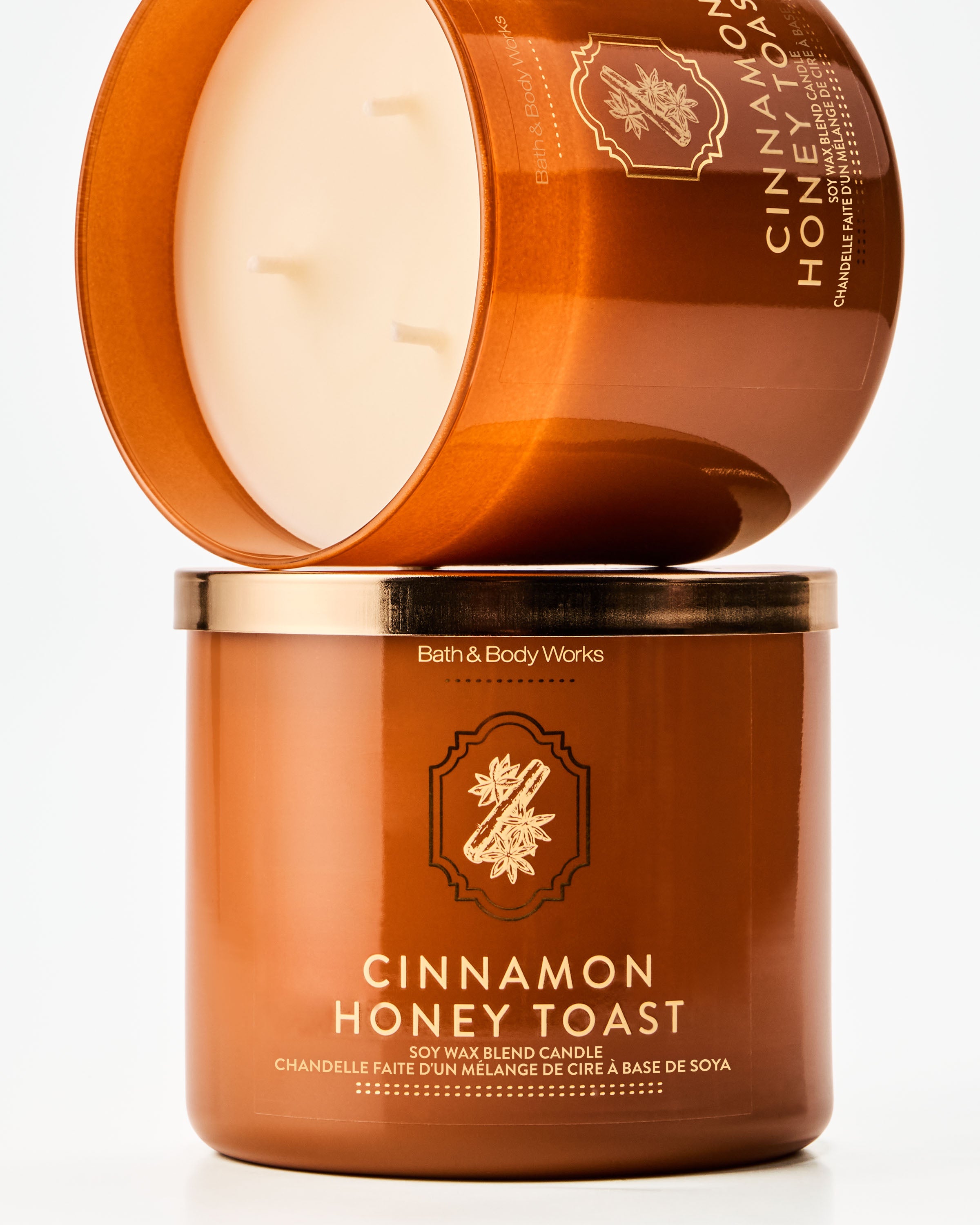 Chandelle à 3 mèches Cinnamon Honey Toast