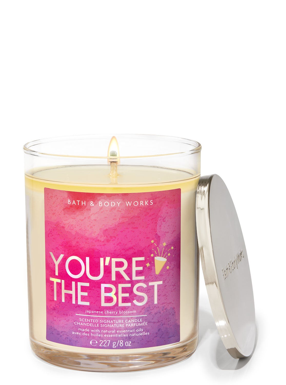 Japanese Cherry Blossom Signature Single Wick Candle Bath and Body Works