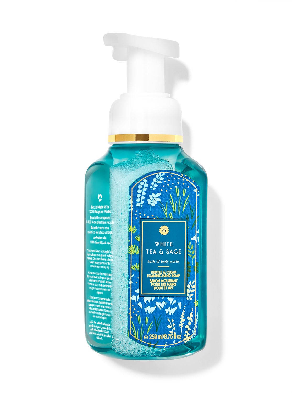 White Tea & Sage Gentle & Clean Foaming Hand Soap Bath and Body Works