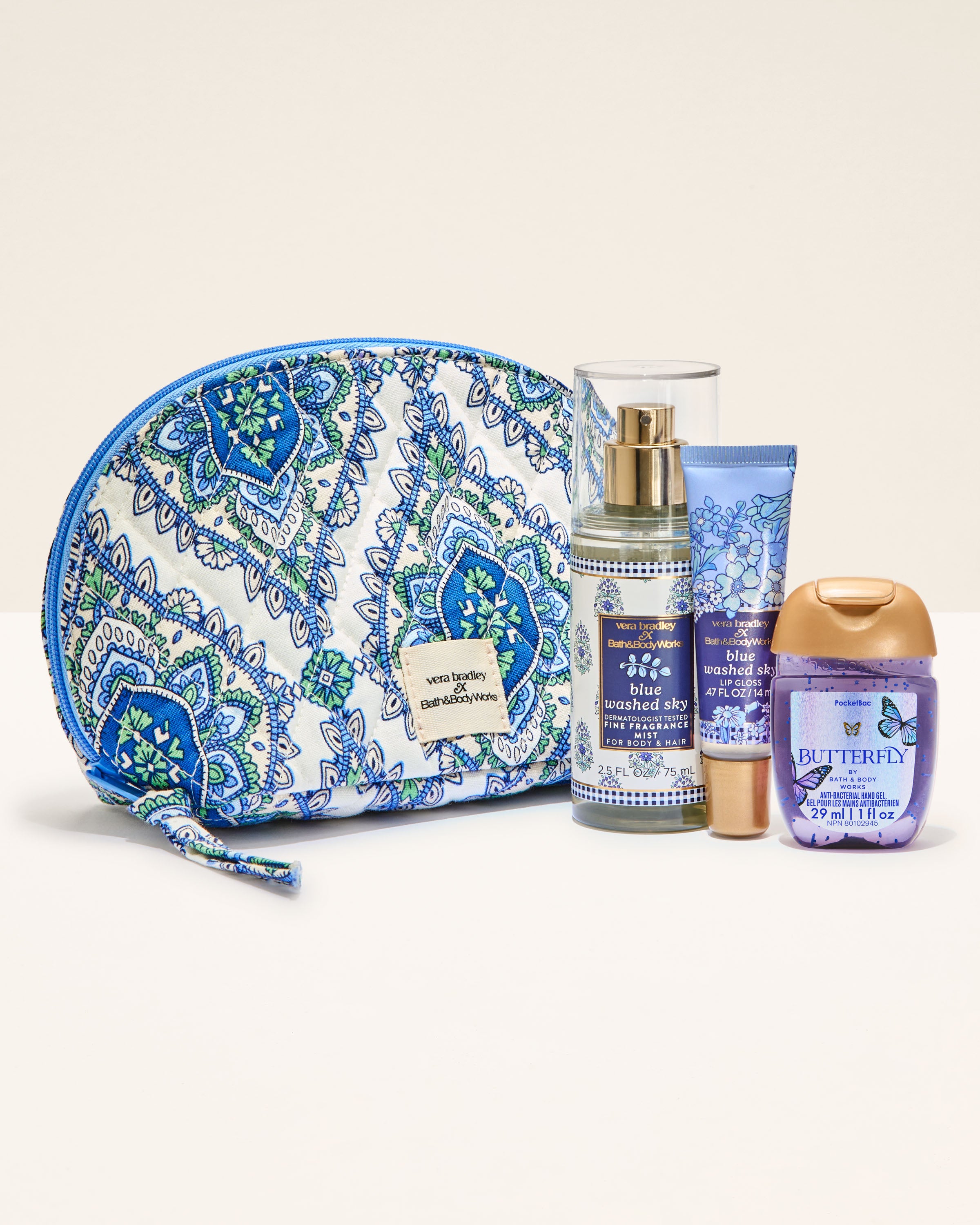Vera Bradley Blue Paisley Gift Set