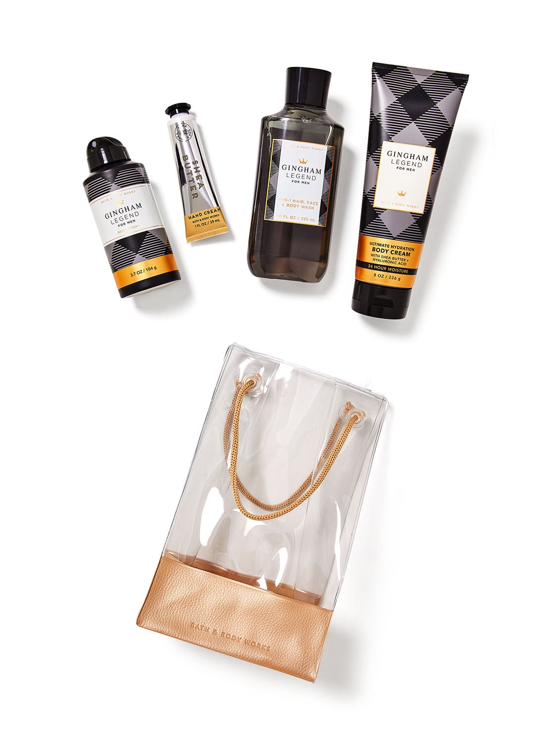 Gingham Legend Gift Bag Set Bath and Body Works