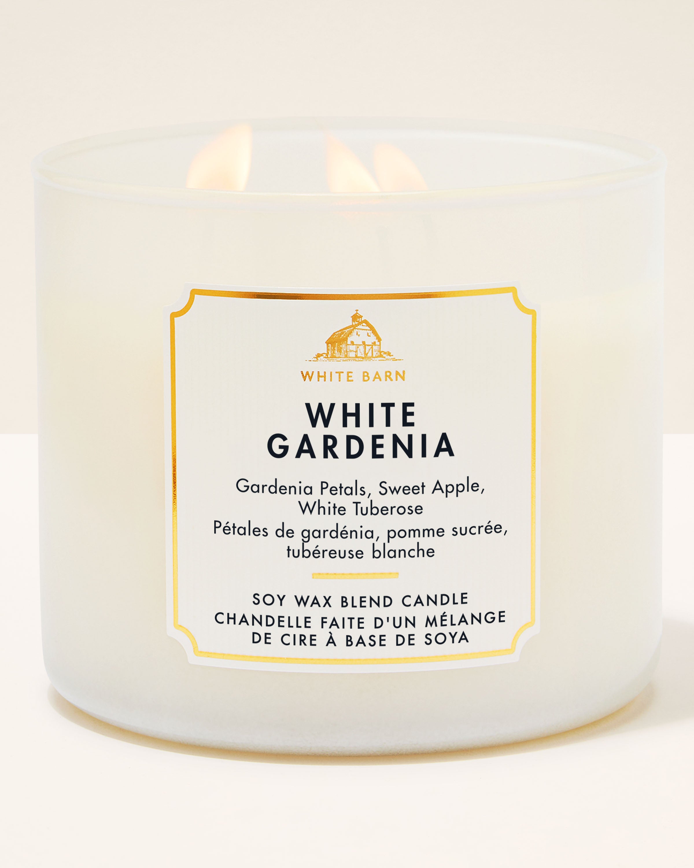 White Gardenia 3-Wick Candle