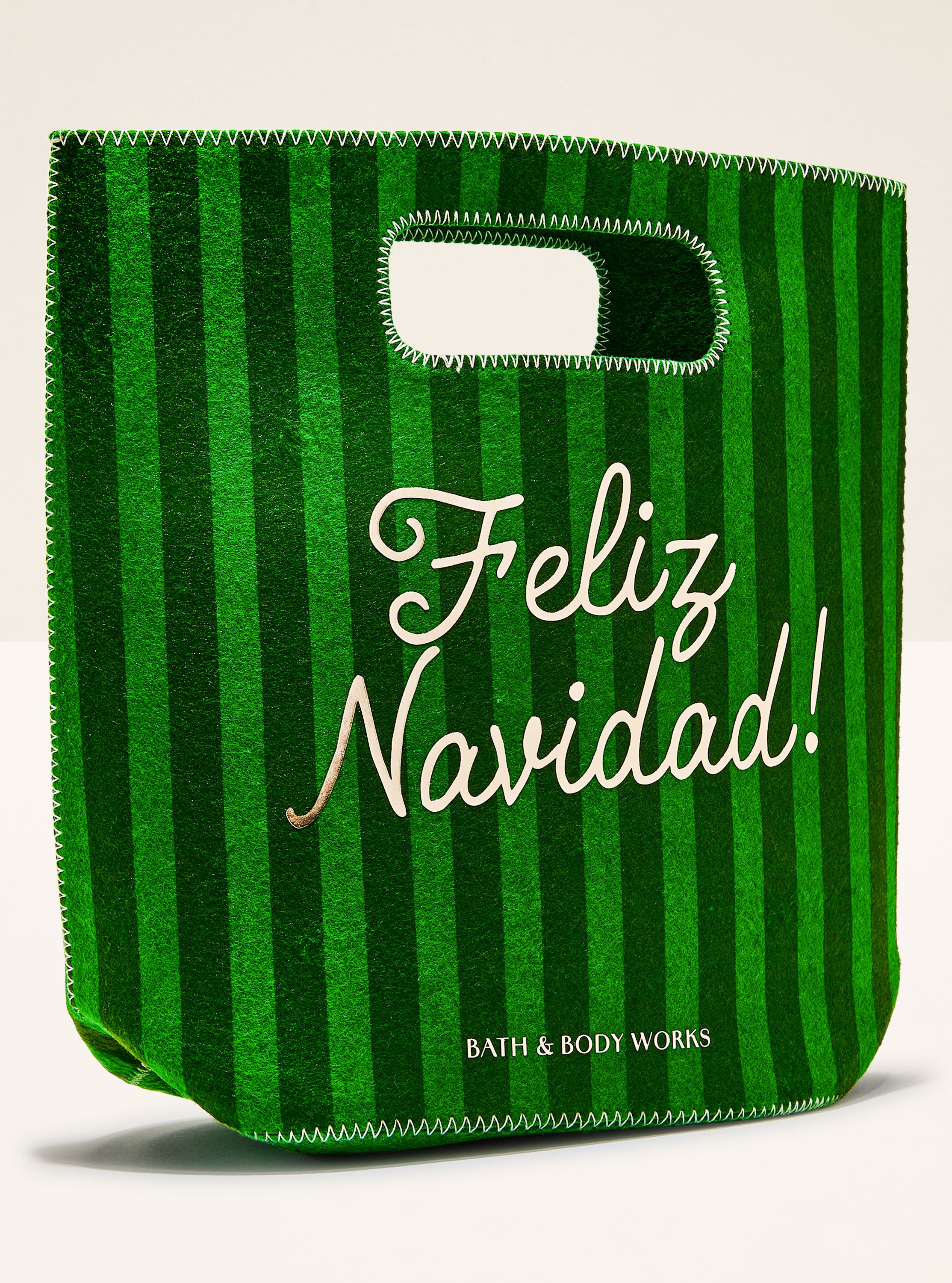 Green Feliz Navidad Gift Bag