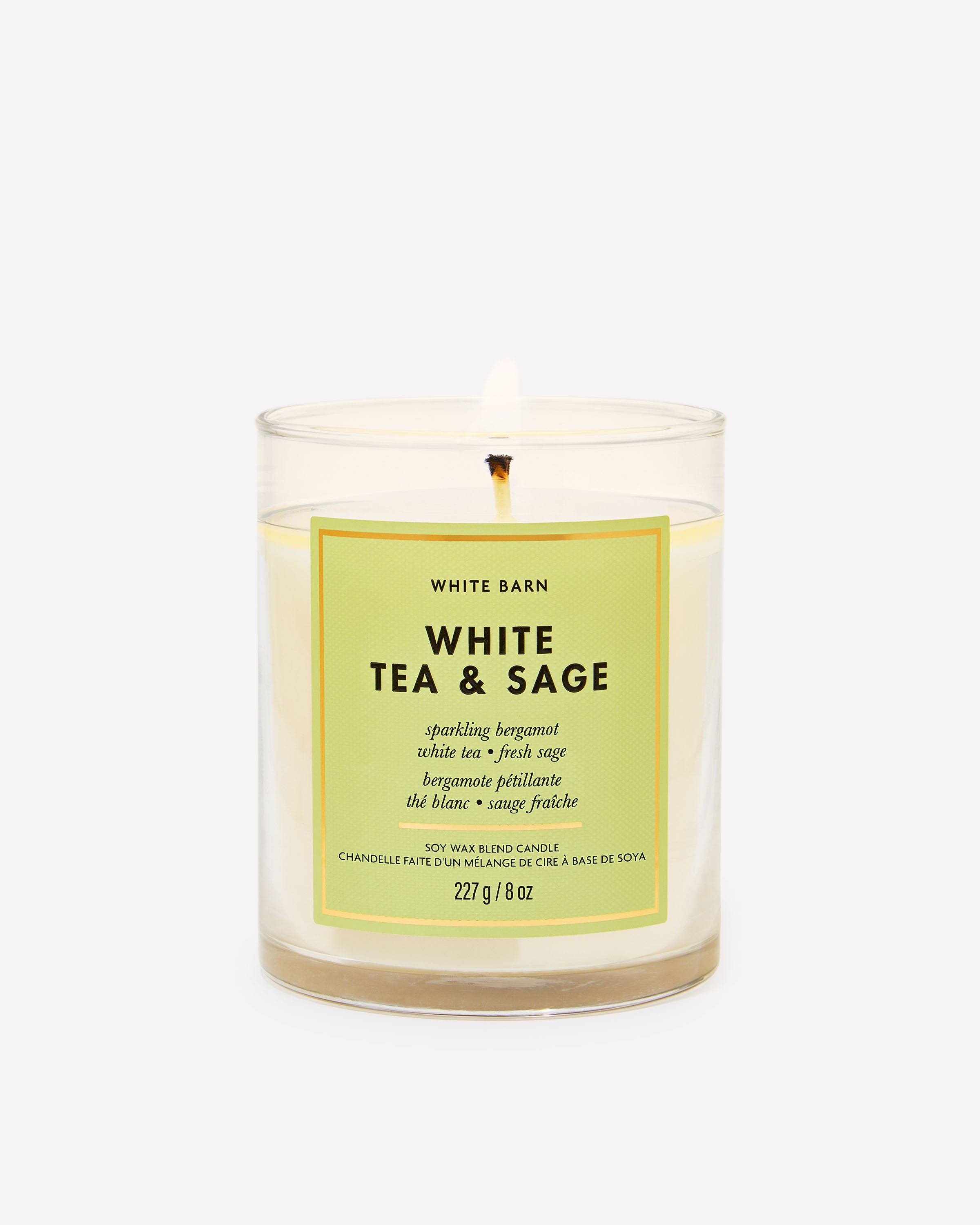 Chandelle à une mèche White Tea & Sage
