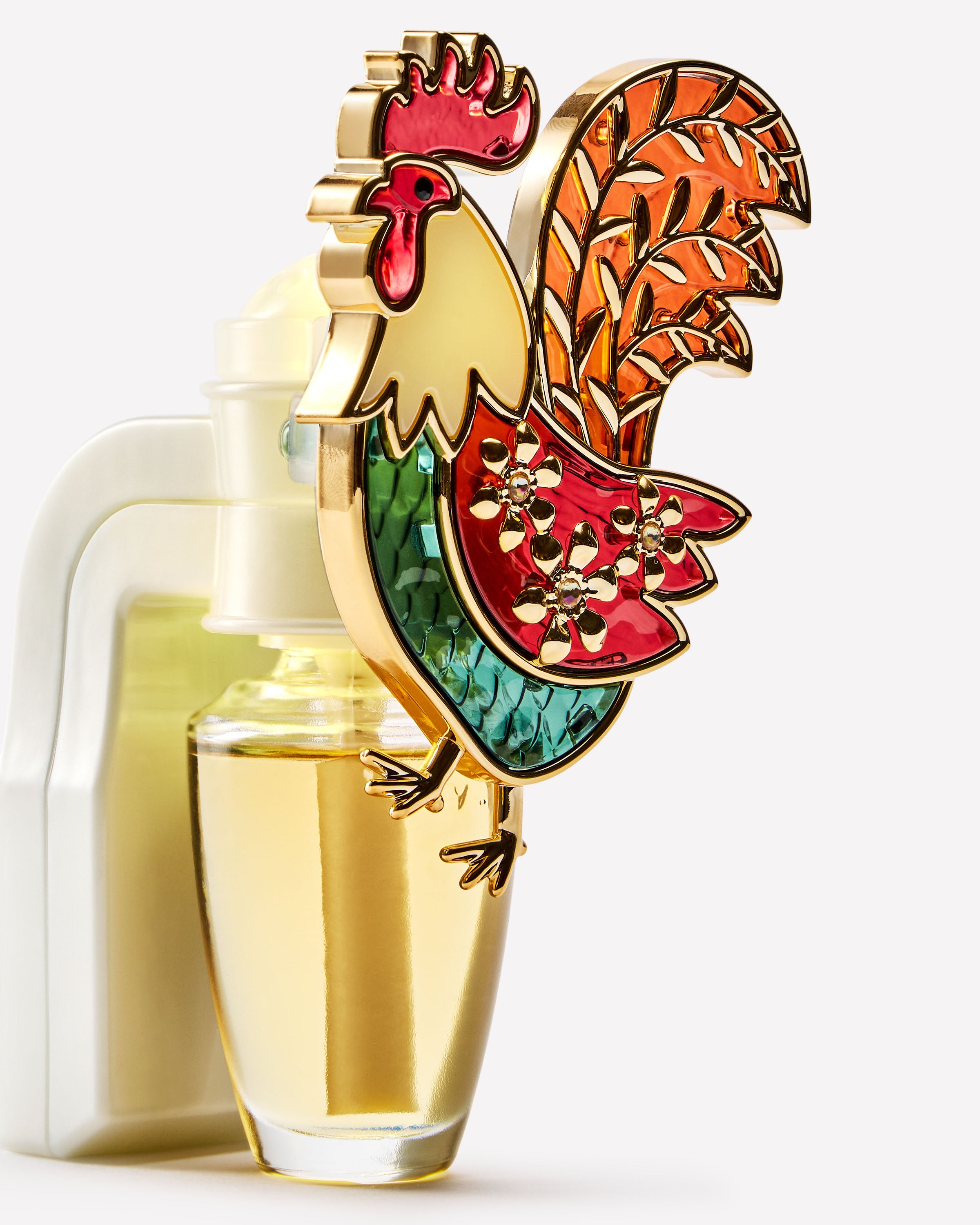 Diffuseur de fragrance Wallflowers Veilleuse coq en vitrail
