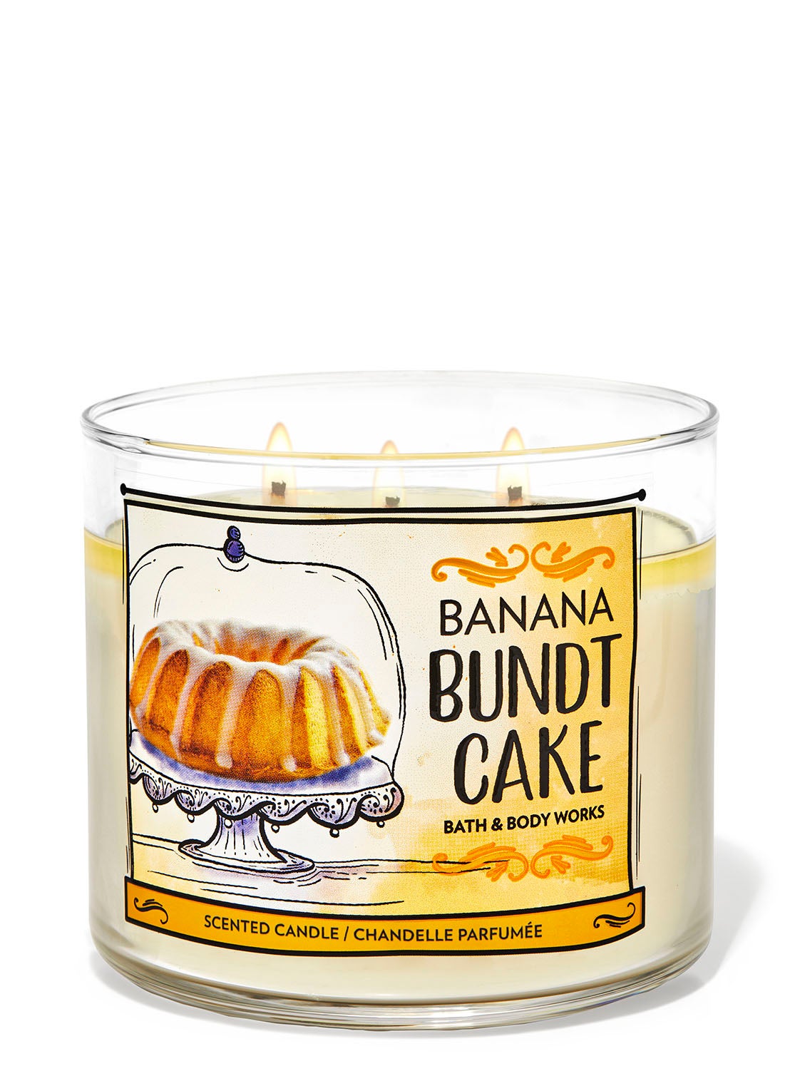 Banana Bundt Cake 3Wick Candle Bath and Body Works