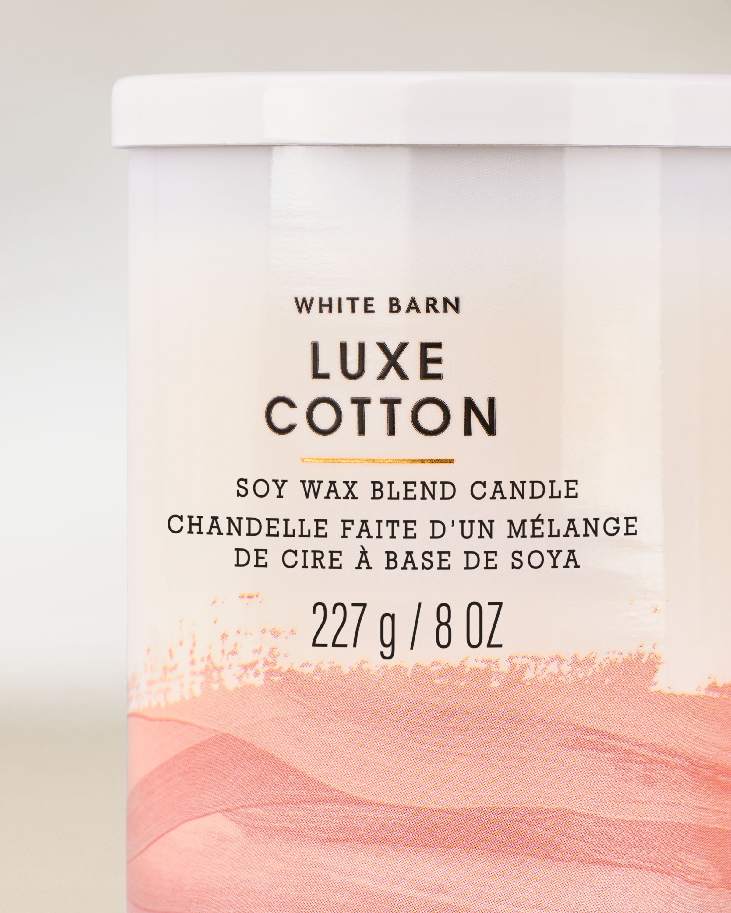 Luxe Cotton Single Wick Candle