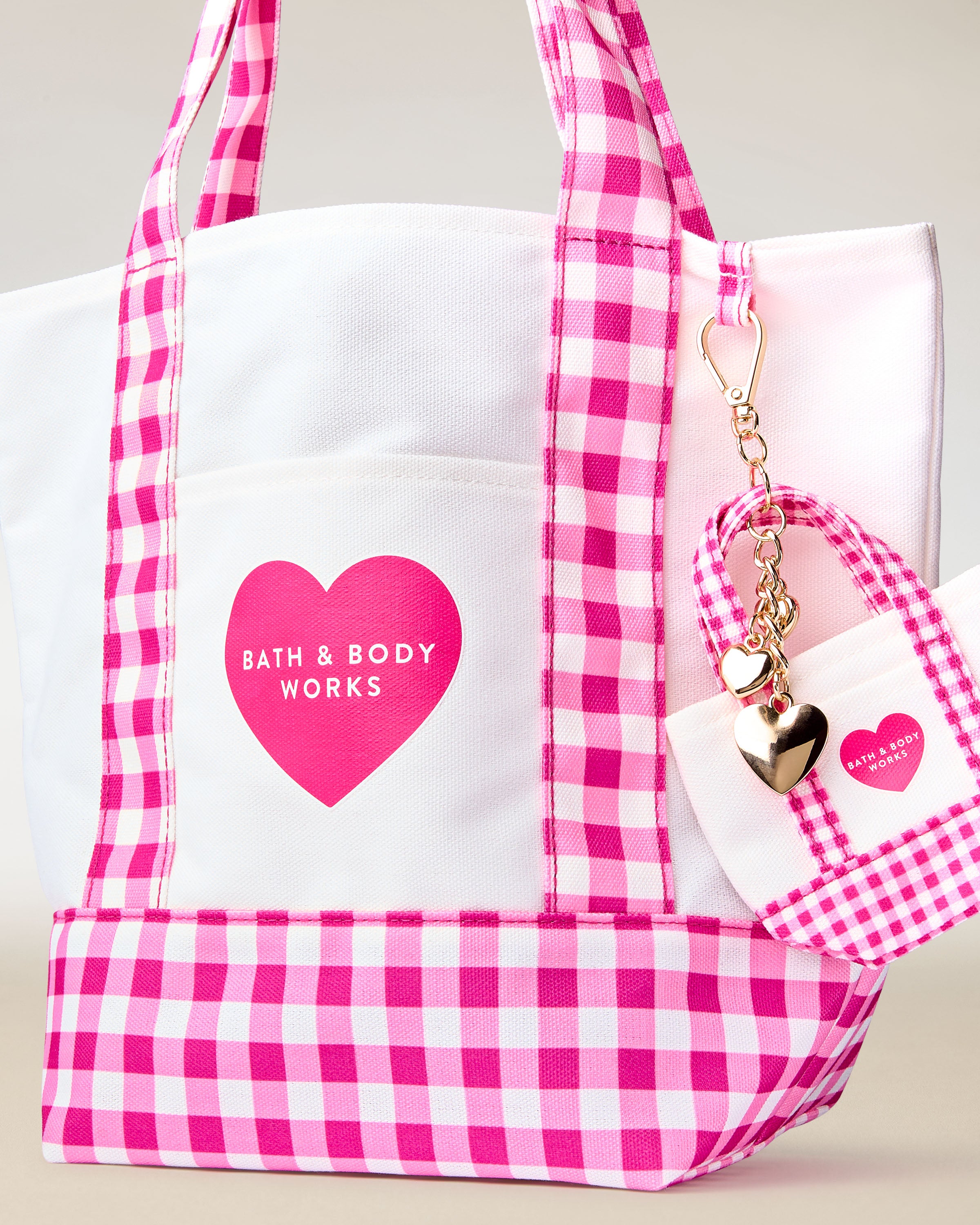 Pink Gingham Tote Bag