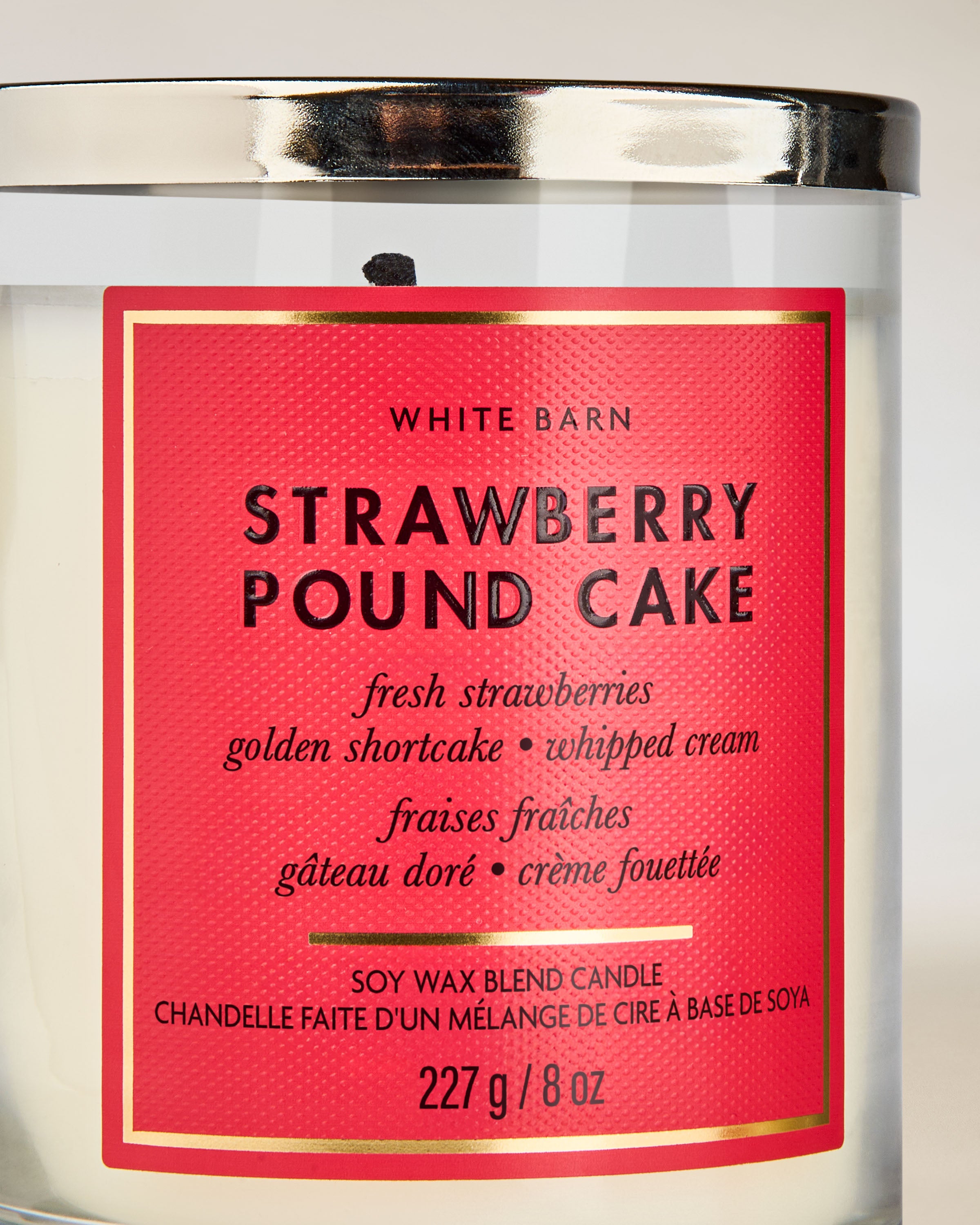 Strawberry Pound Cake Single Wick Candle