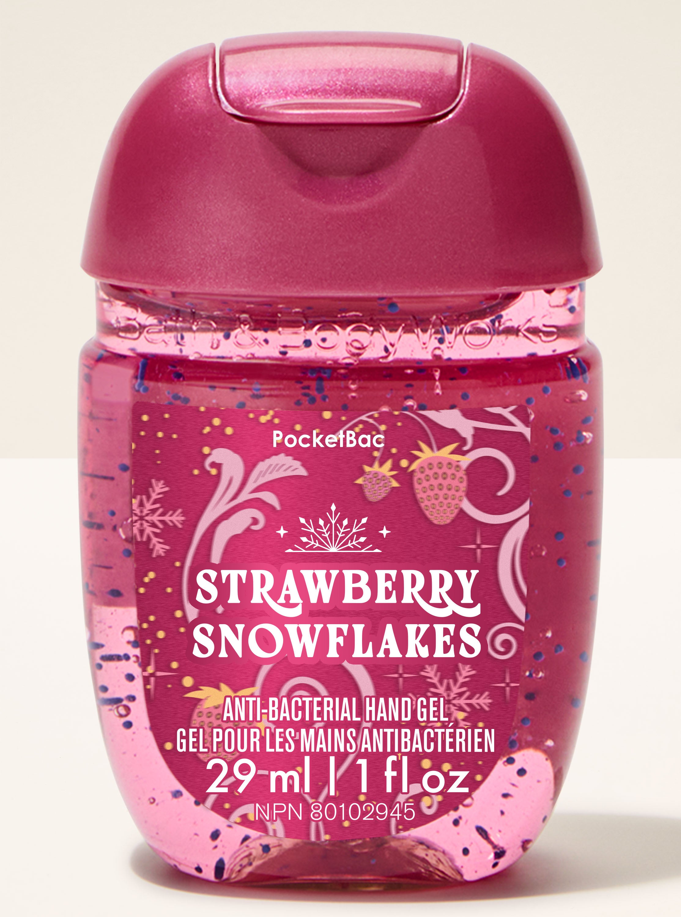 Strawberry Snowflakes PocketBac Hand Sanitizer