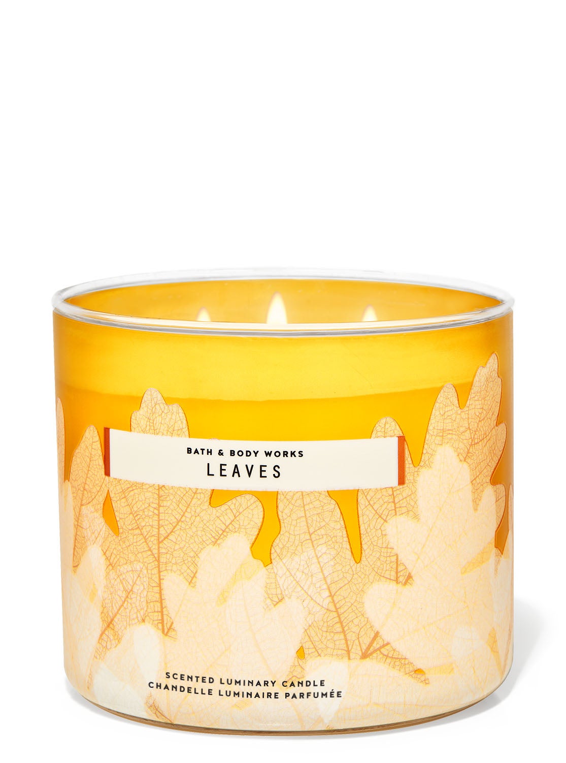 Leaves 3Wick Candle Bath and Body Works
