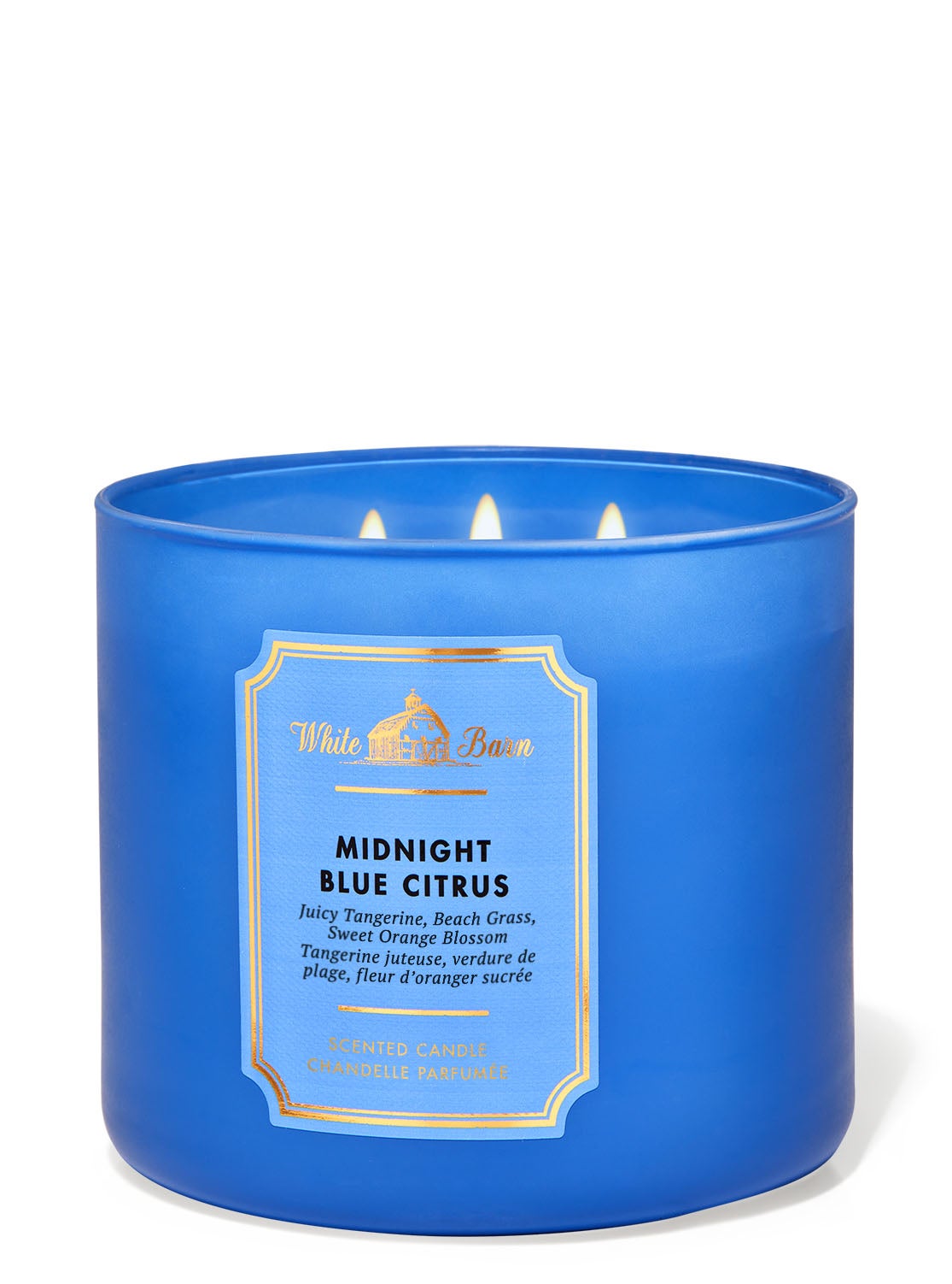 Midnight Blue Citrus 3Wick Candle Bath and Body Works