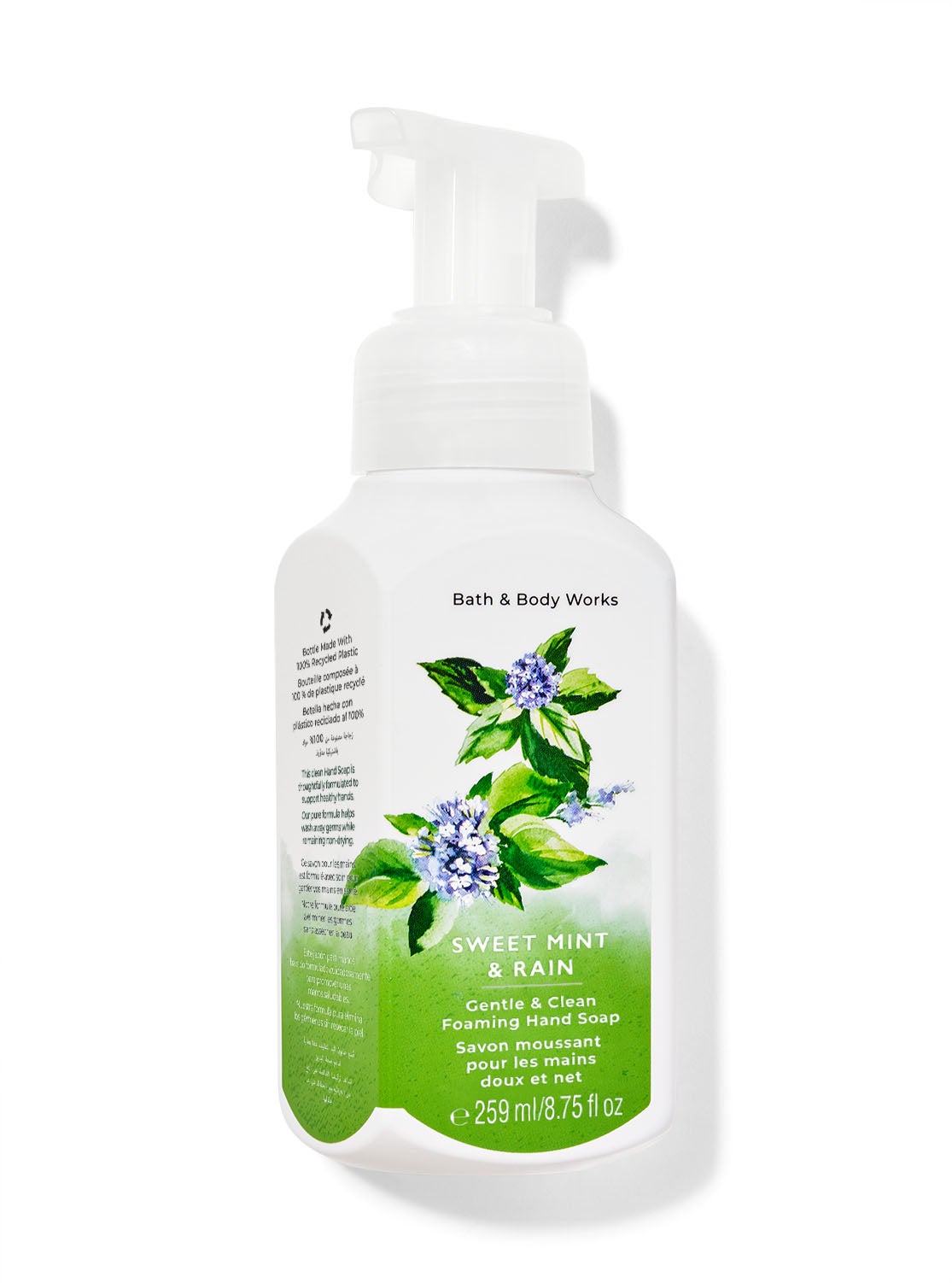 Sweet Mint & Rain Gentle & Clean Foaming Hand Soap Bath and Body Works