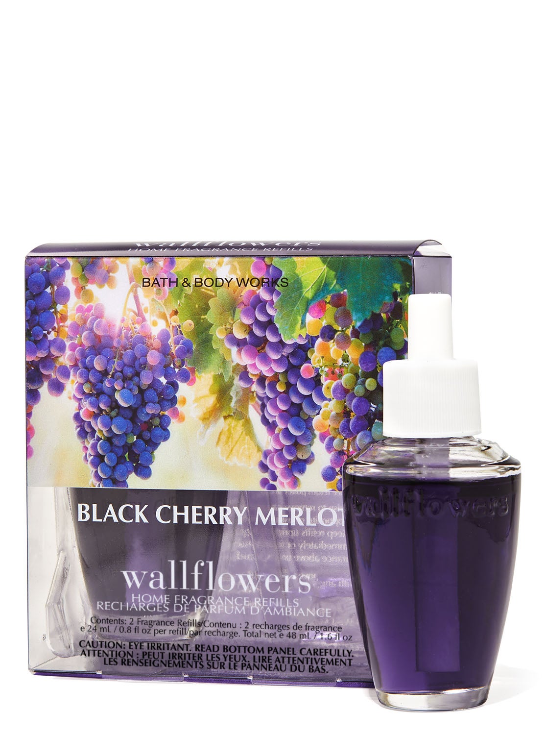 Black Cherry Merlot Wallflowers Refills 2Pack Bath and Body Works