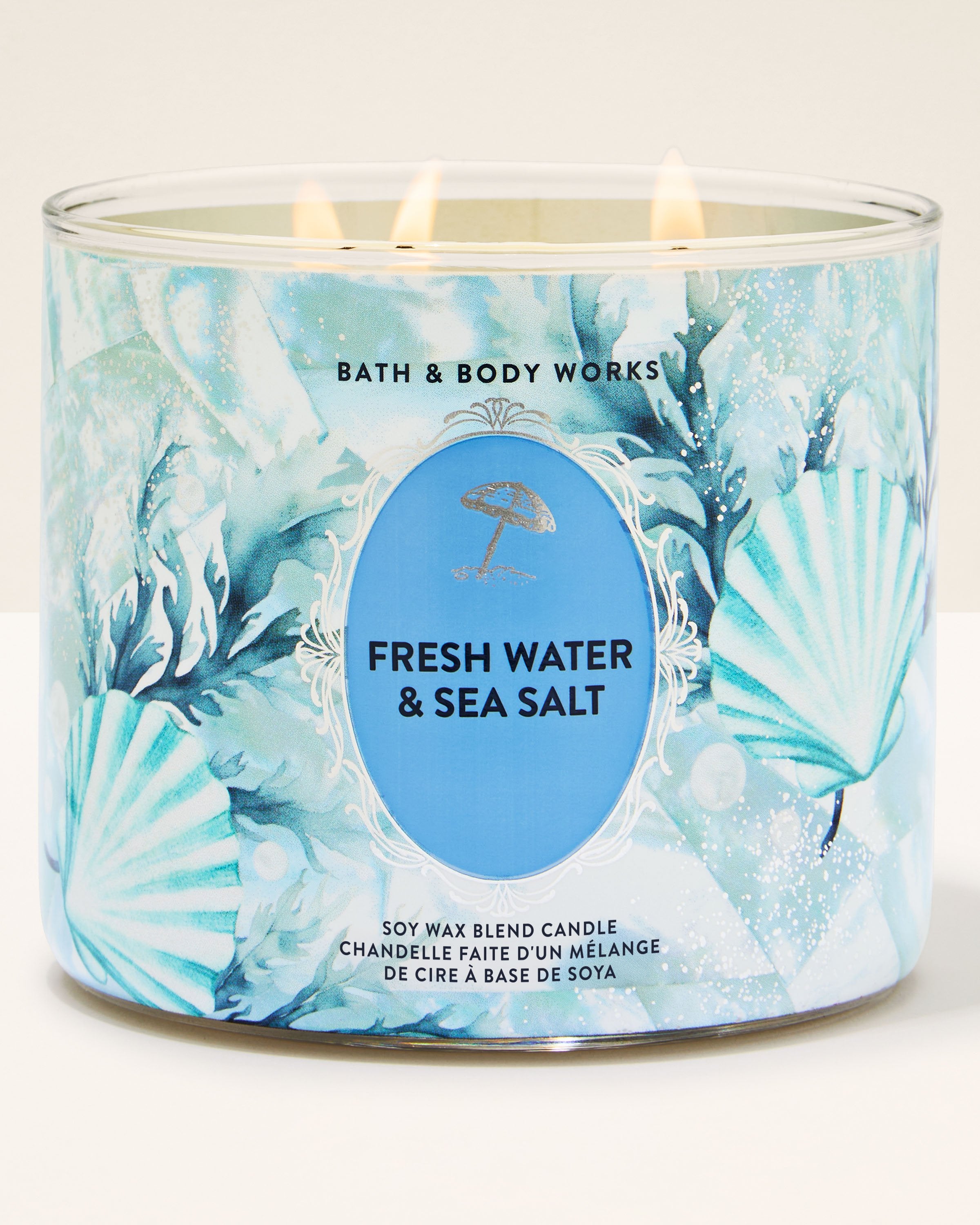 Fresh Water & Sea Salt 3-Wick Candle