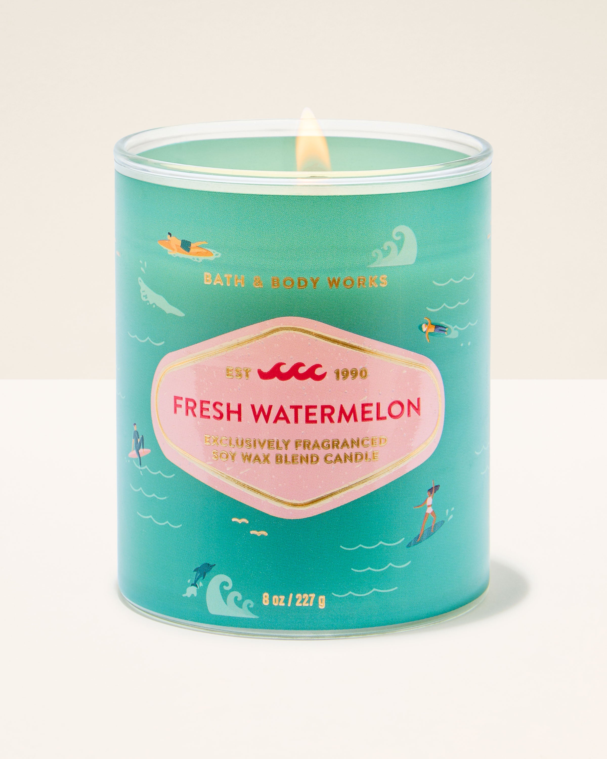 Fresh Watermelon Single Wick Candle