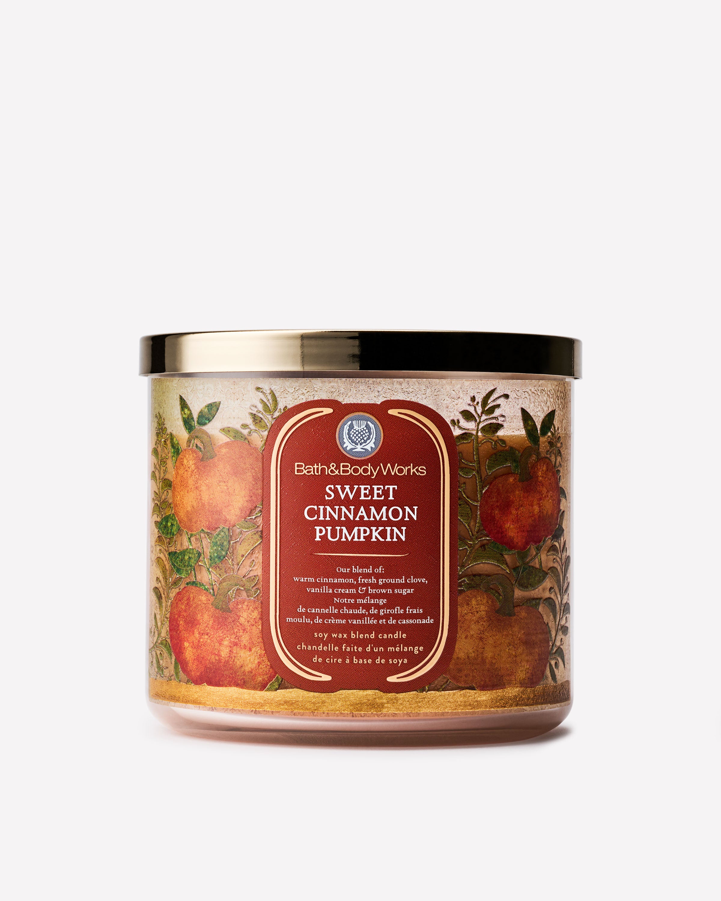 Sweet Cinnamon Pumpkin 3-Wick Candle